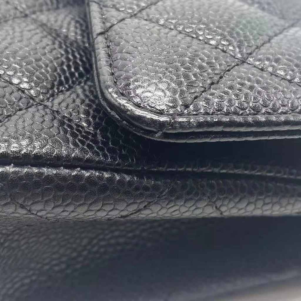 chanel-medium-classic-double-flap-caviar-black-shw-serial-12