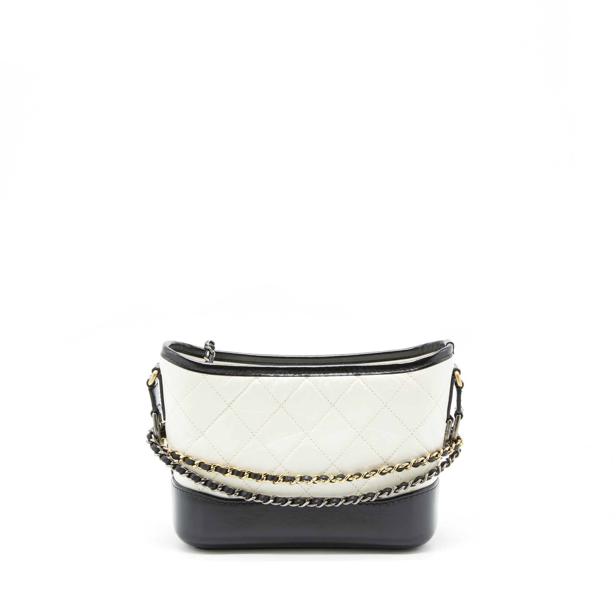chanel-small-gabrielle-hobo-bag-calfskin-white-black-with-multicolour-hardware