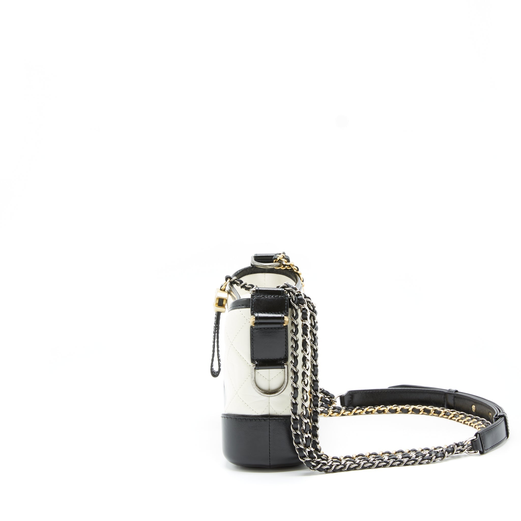 chanel-small-gabrielle-hobo-bag-calfskin-white-black-with-multicolour-hardware