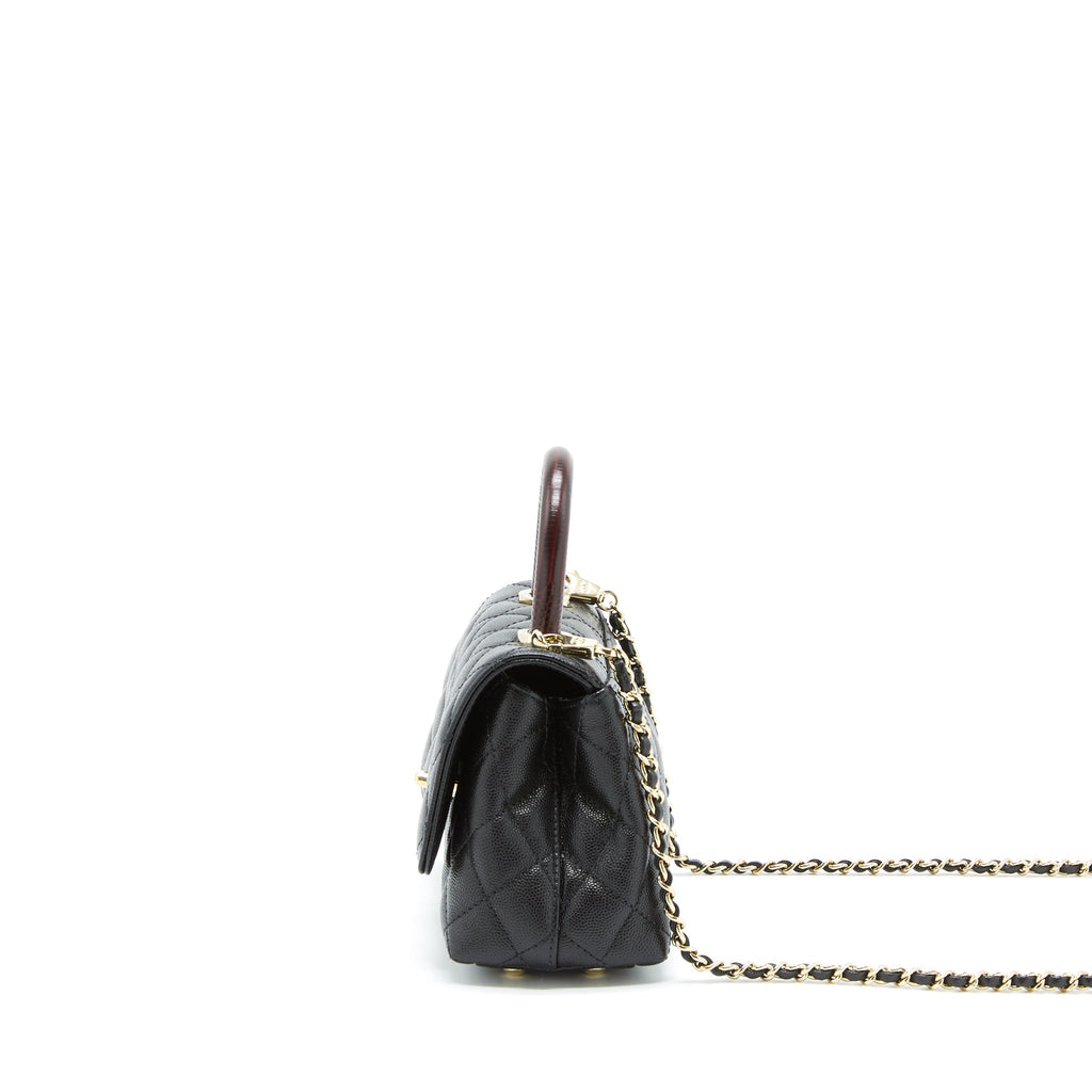 chanel-mini-coco-handle-flap-bag-caviar-black-with-burgundy-handle-lghw