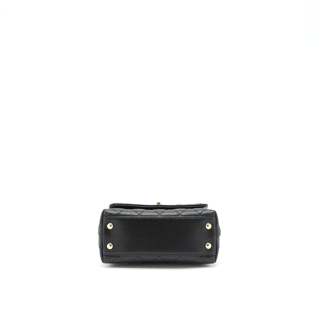 chanel-mini-coco-handle-flap-bag-caviar-black-with-burgundy-handle-lghw