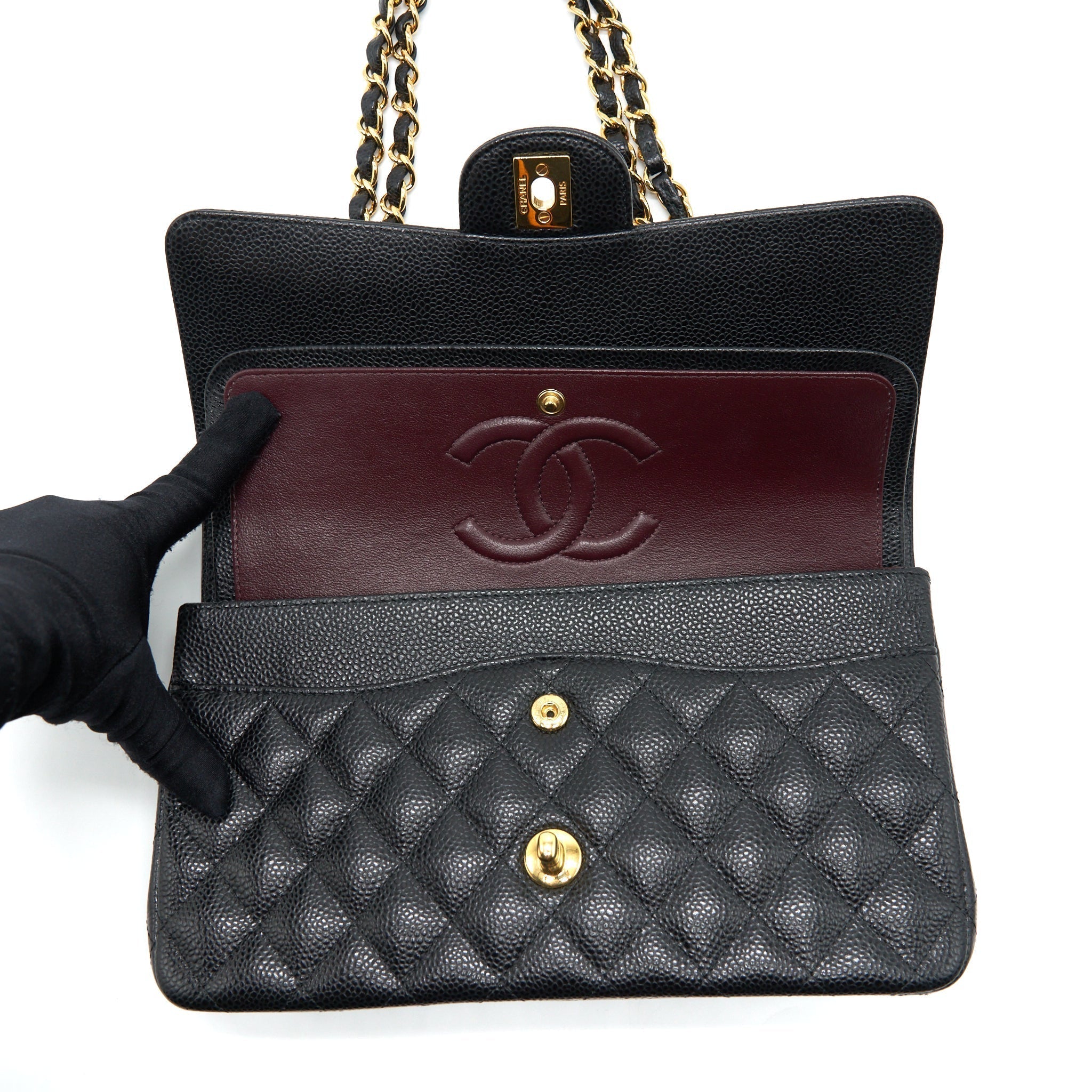 chanel-classic-double-flap-bag-caviar-black-ghw