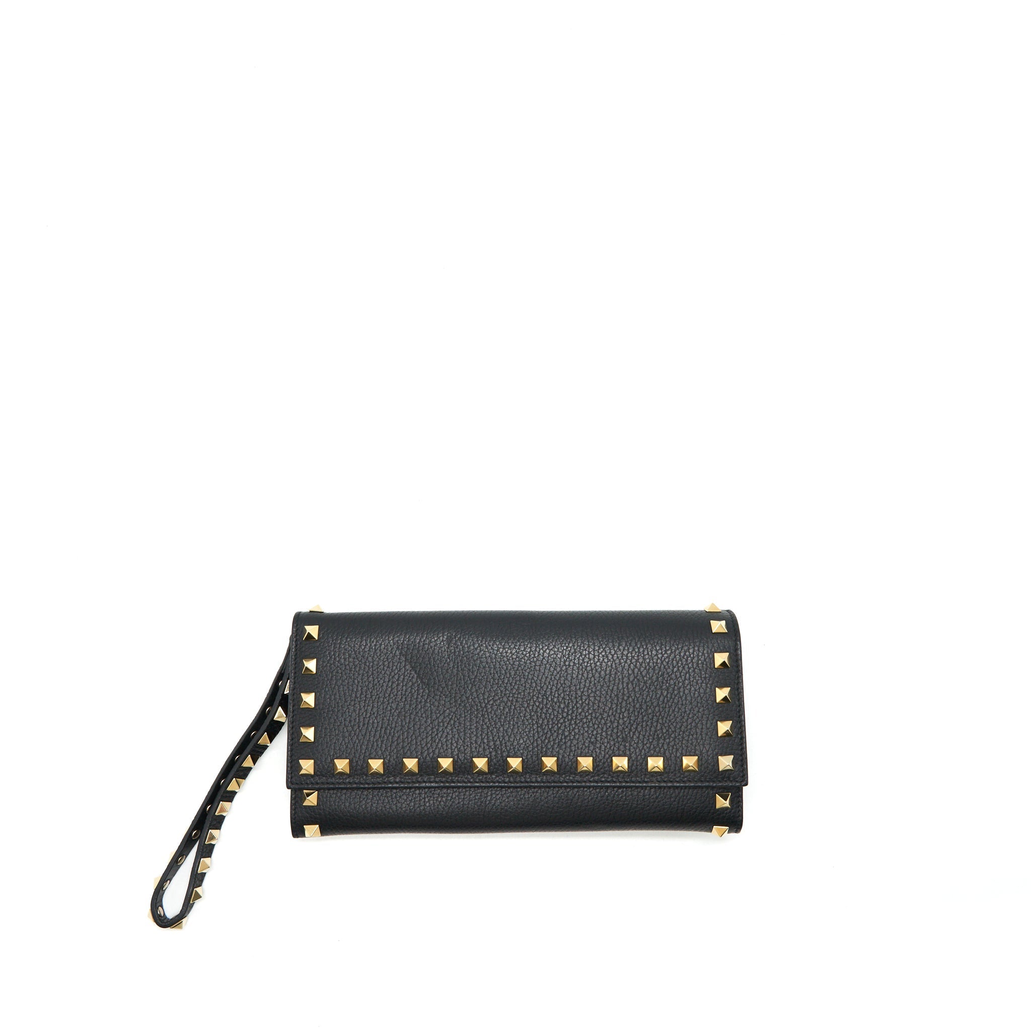 valentino-rockstud-long-wallet-black