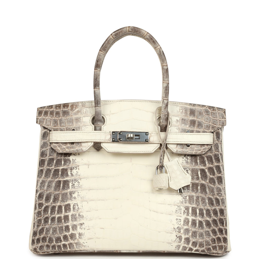 Birkin 30 Himalaya Niloticus Crocodile Palladium Hardware Bag