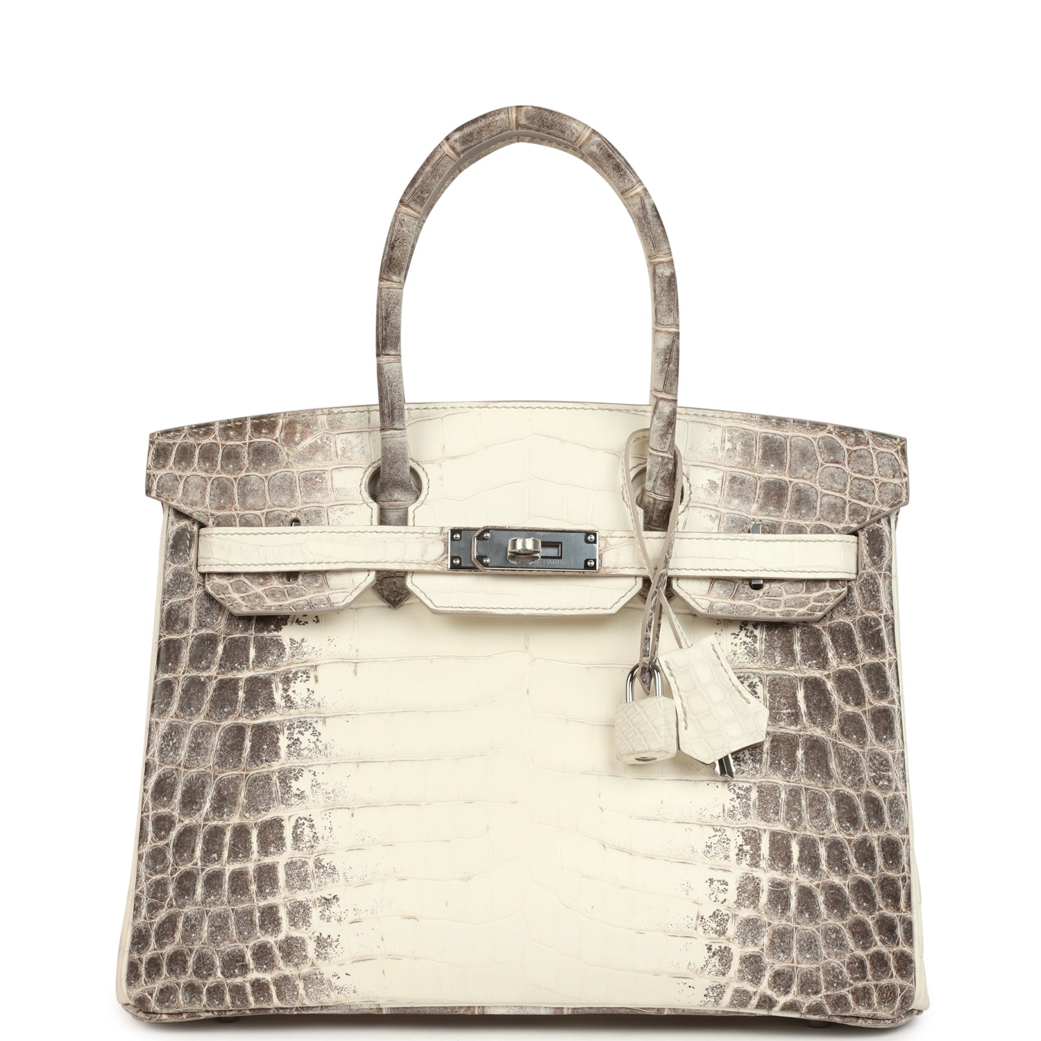 Birkin 30 Himalaya Niloticus Crocodile Palladium Hardware Bag