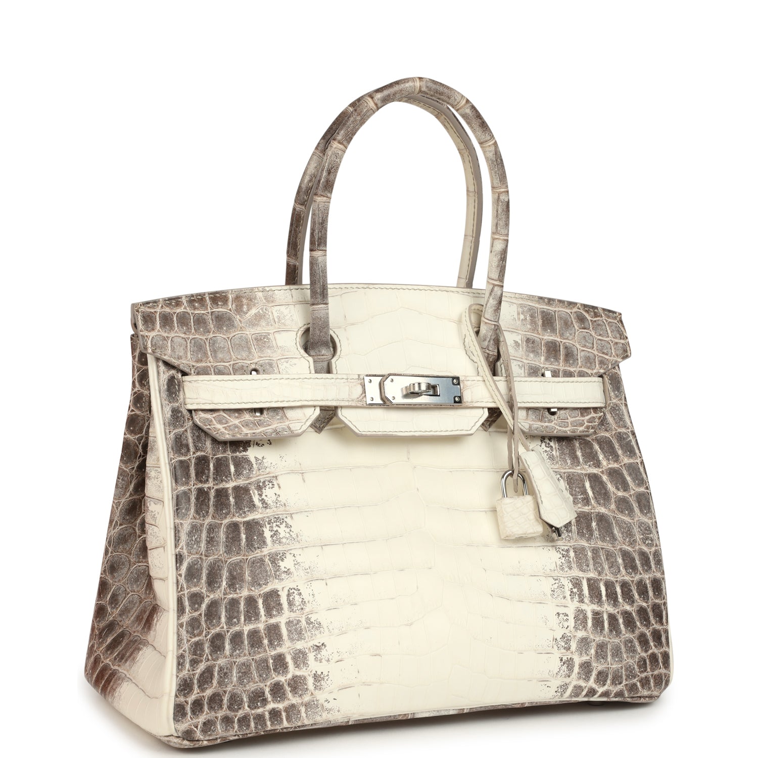 Birkin 30 Himalaya Niloticus Crocodile Palladium Hardware Bag