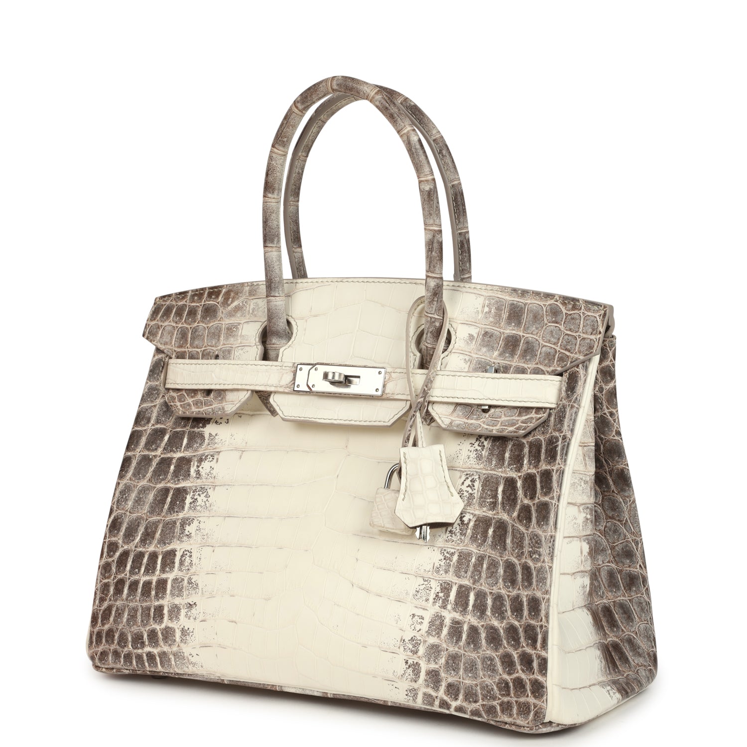 Birkin 30 Himalaya Niloticus Crocodile Palladium Hardware Bag