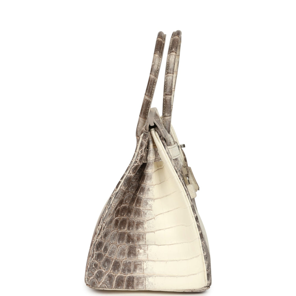 Birkin 30 Himalaya Niloticus Crocodile Palladium Hardware Bag