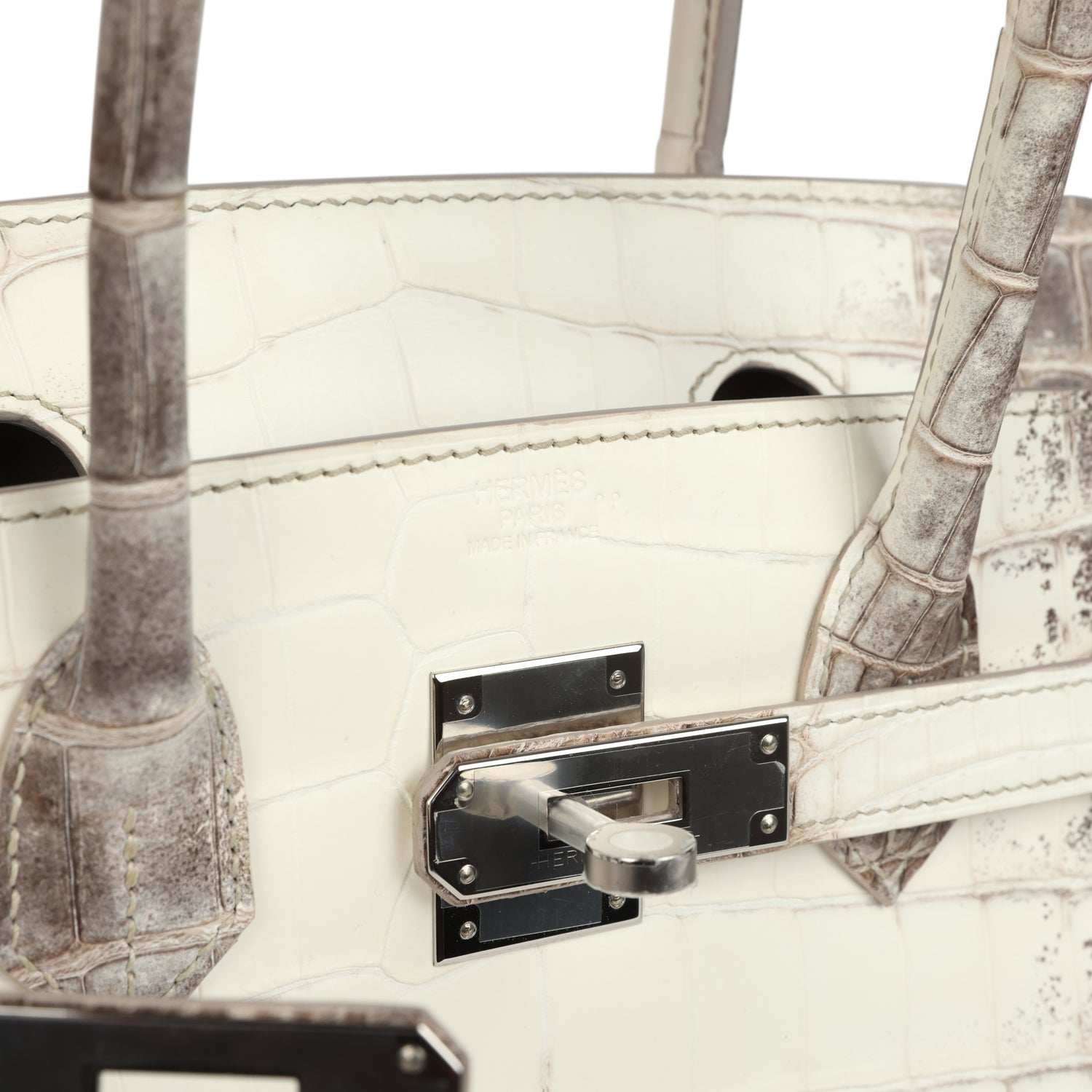 Birkin 30 Himalaya Niloticus Crocodile Palladium Hardware Bag