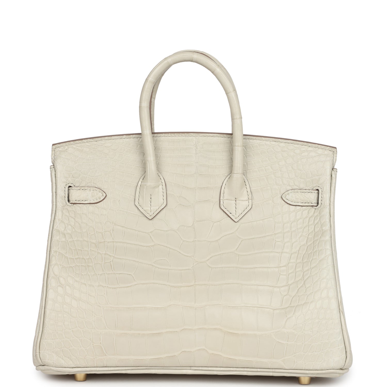 Birkin 25 Beton Matte Alligator Gold Hardware Bag