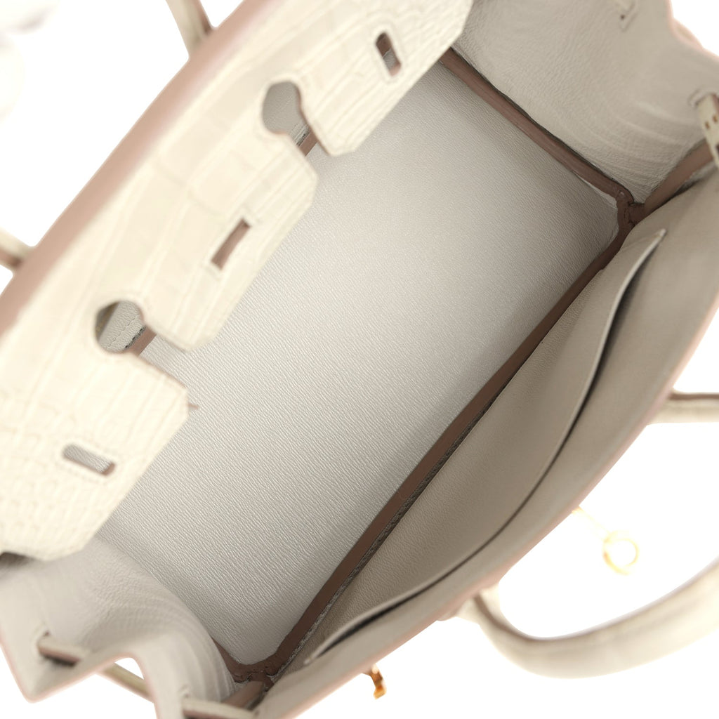 Birkin 25 Beton Matte Alligator Gold Hardware Bag