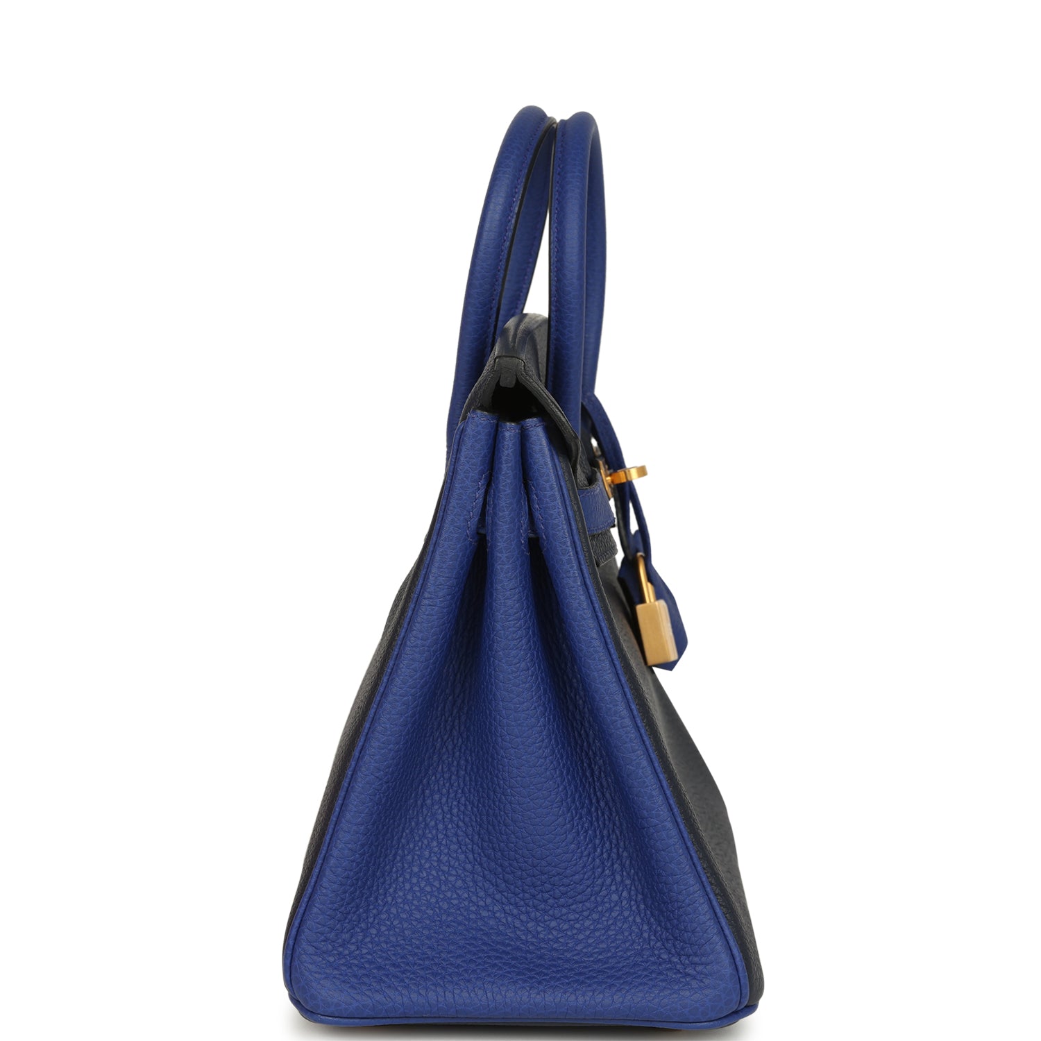 Birkin 25 Bi-Color Bleu Nuit and Bleu Electric Togo Brushed Gold Hardware Bag