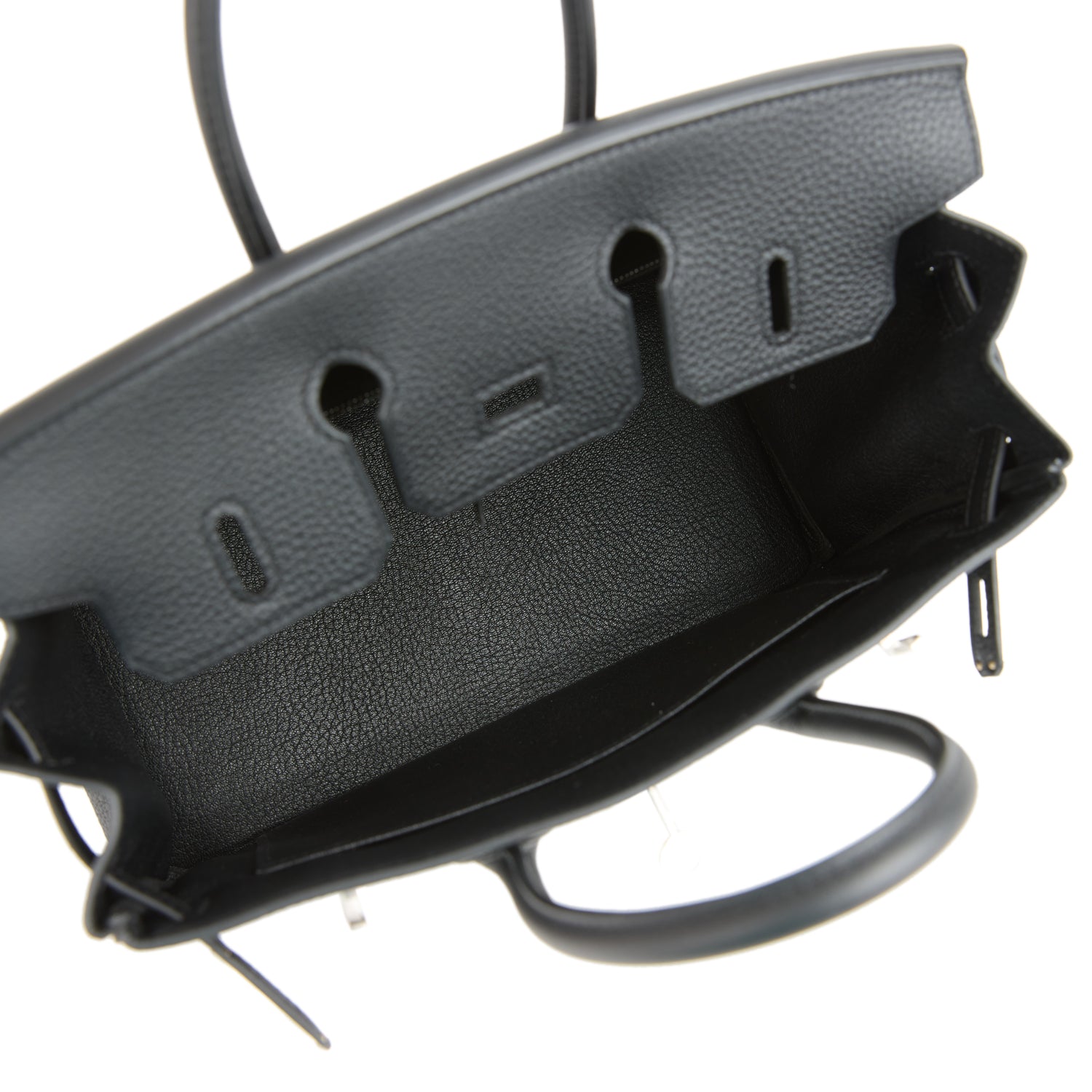 Birkin 25 Black Togo Brushed Palladium Hardware Bag