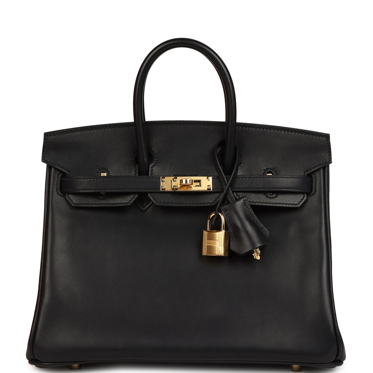 Birkin 25 Black Volupto Gold Hardware Bag