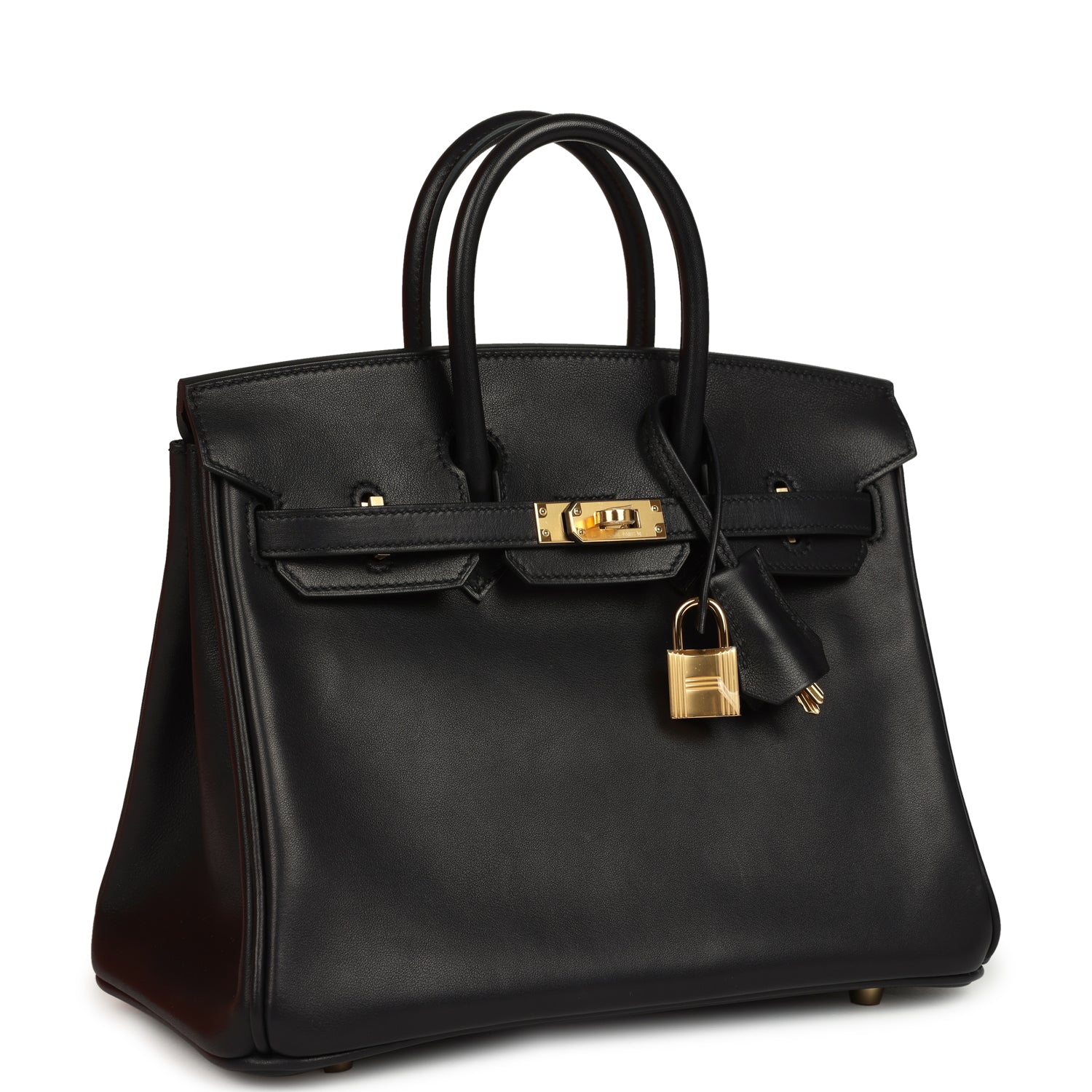 Birkin 25 Black Volupto Gold Hardware Bag