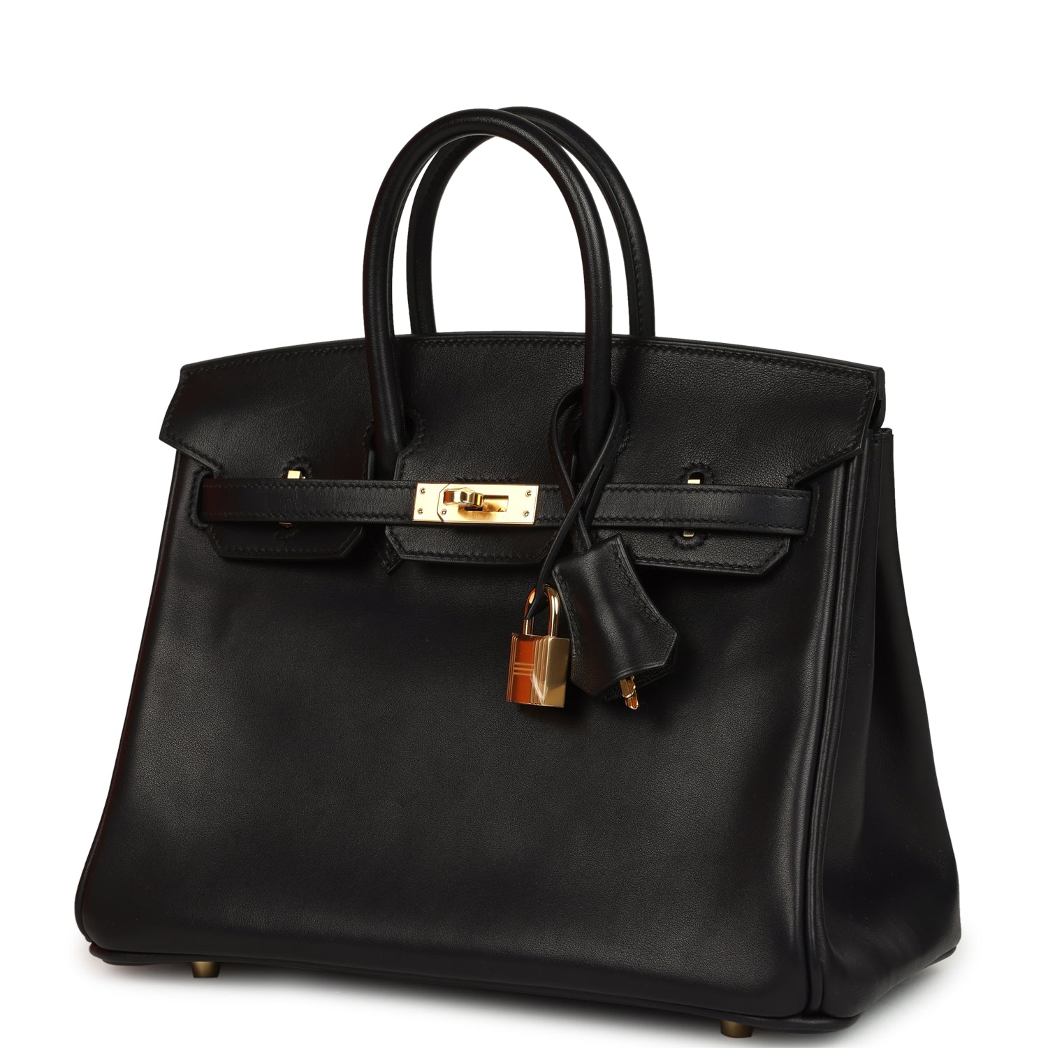 Birkin 25 Black Volupto Gold Hardware Bag
