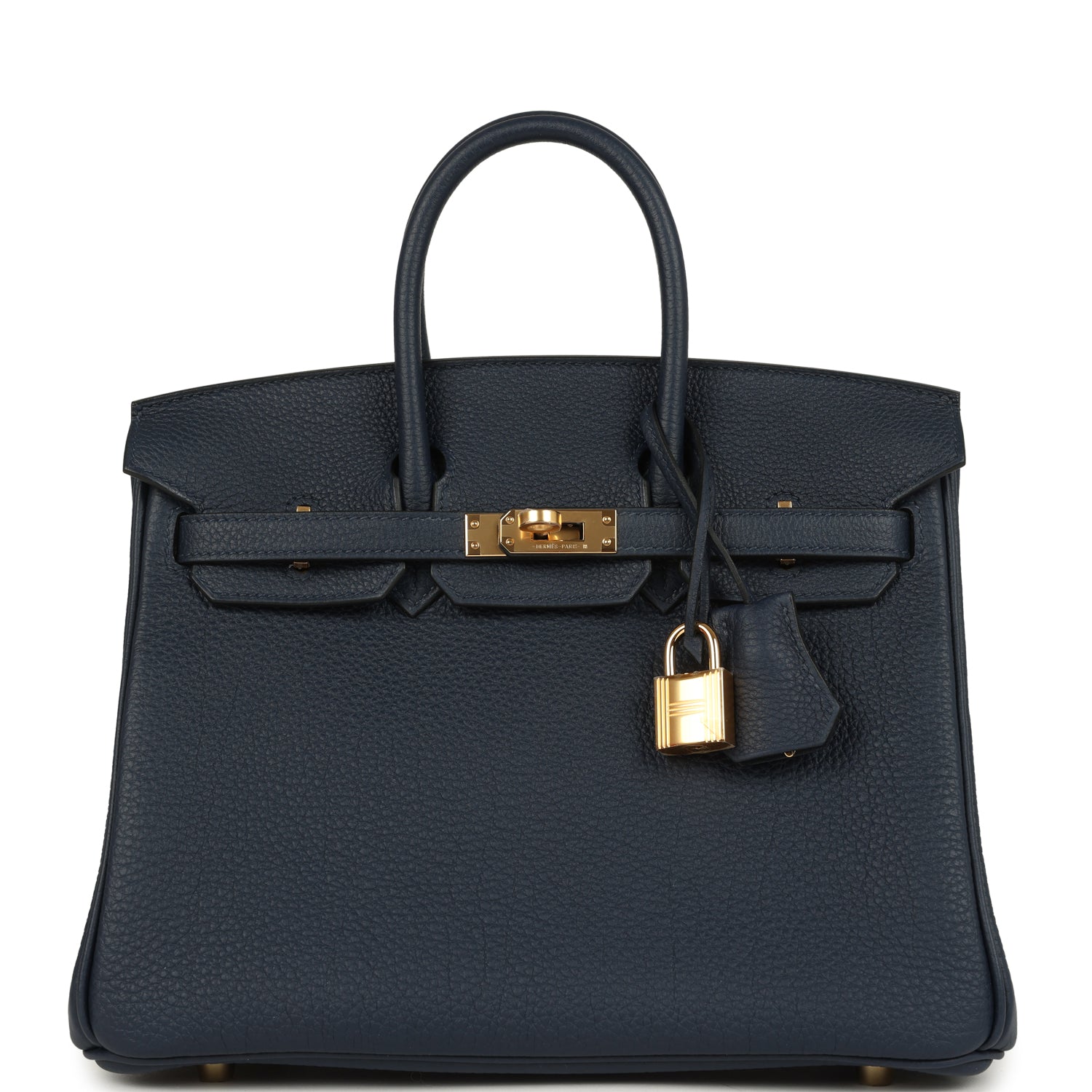 Birkin 25 Bleu Abysse Togo Gold Hardware Bag