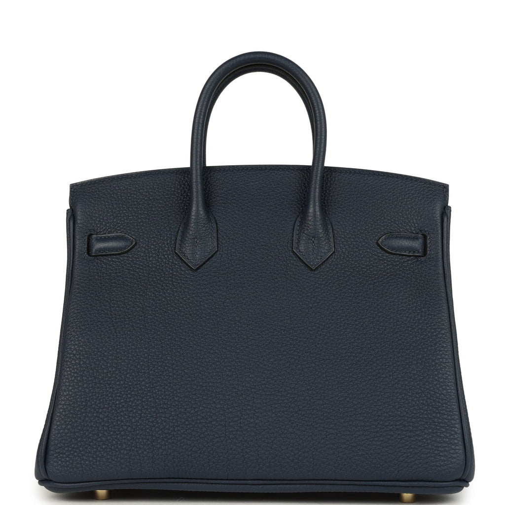 Birkin 25 Bleu Abysse Togo Gold Hardware Bag