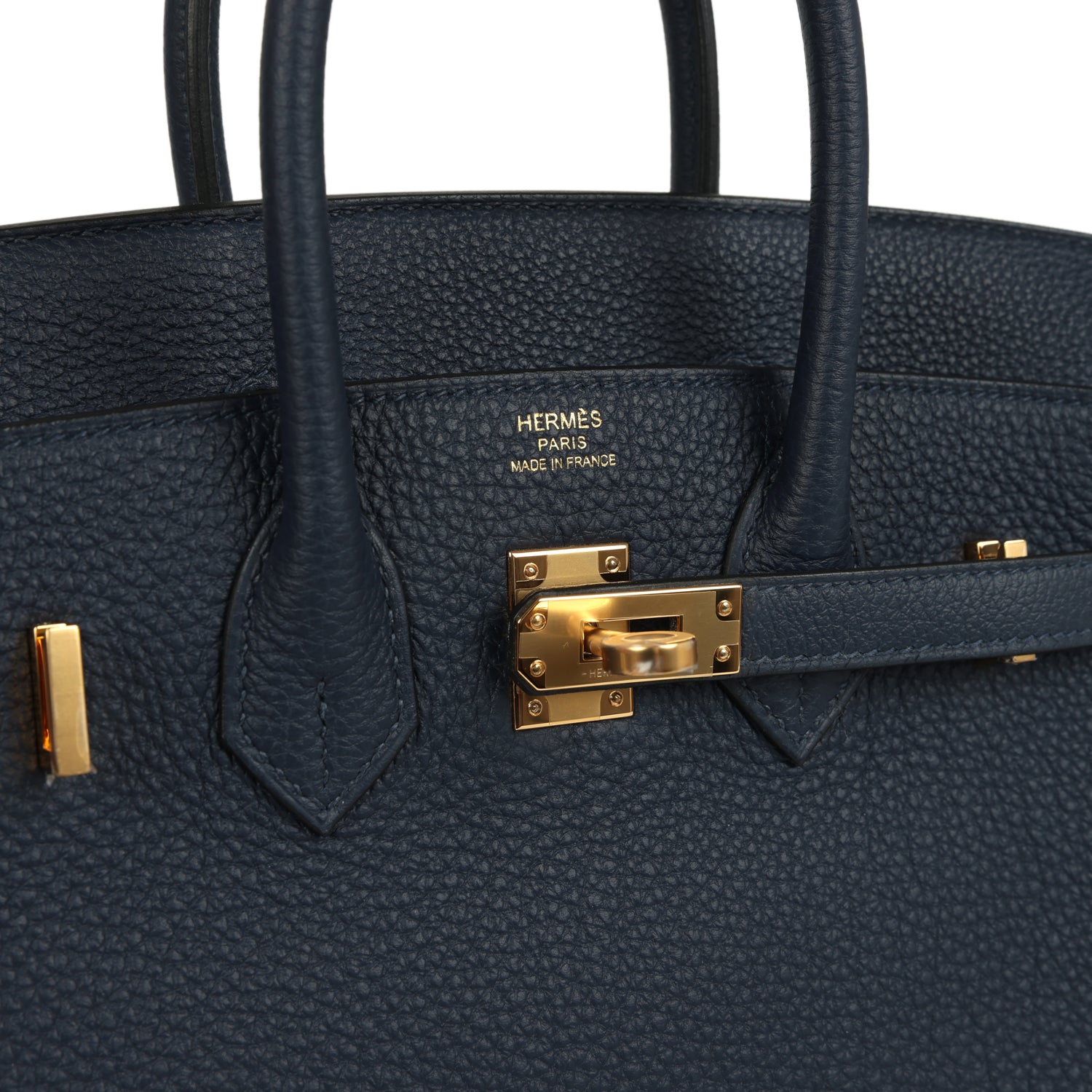Birkin 25 Bleu Abysse Togo Gold Hardware Bag