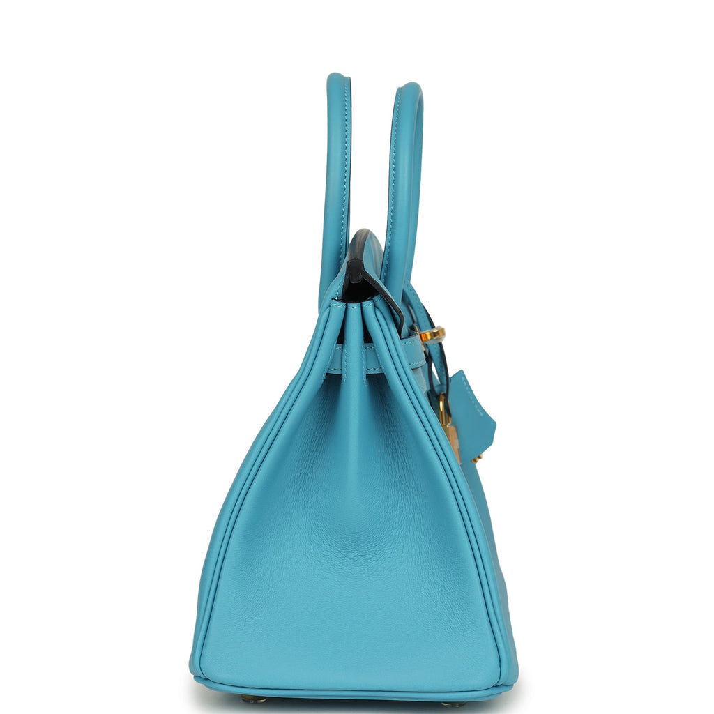 Birkin 25 Bleu Du Nord Swift Gold Hardware Bag