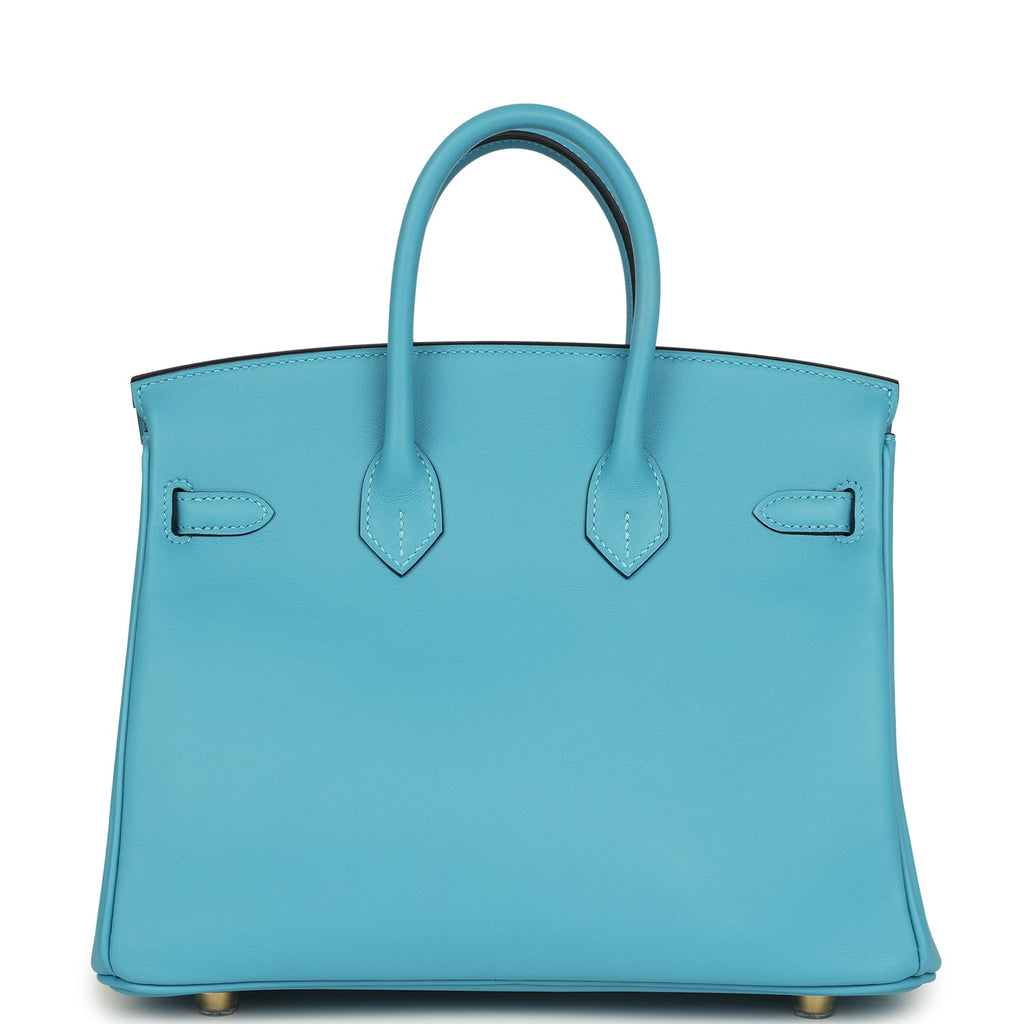 Birkin 25 Bleu Du Nord Swift Gold Hardware Bag