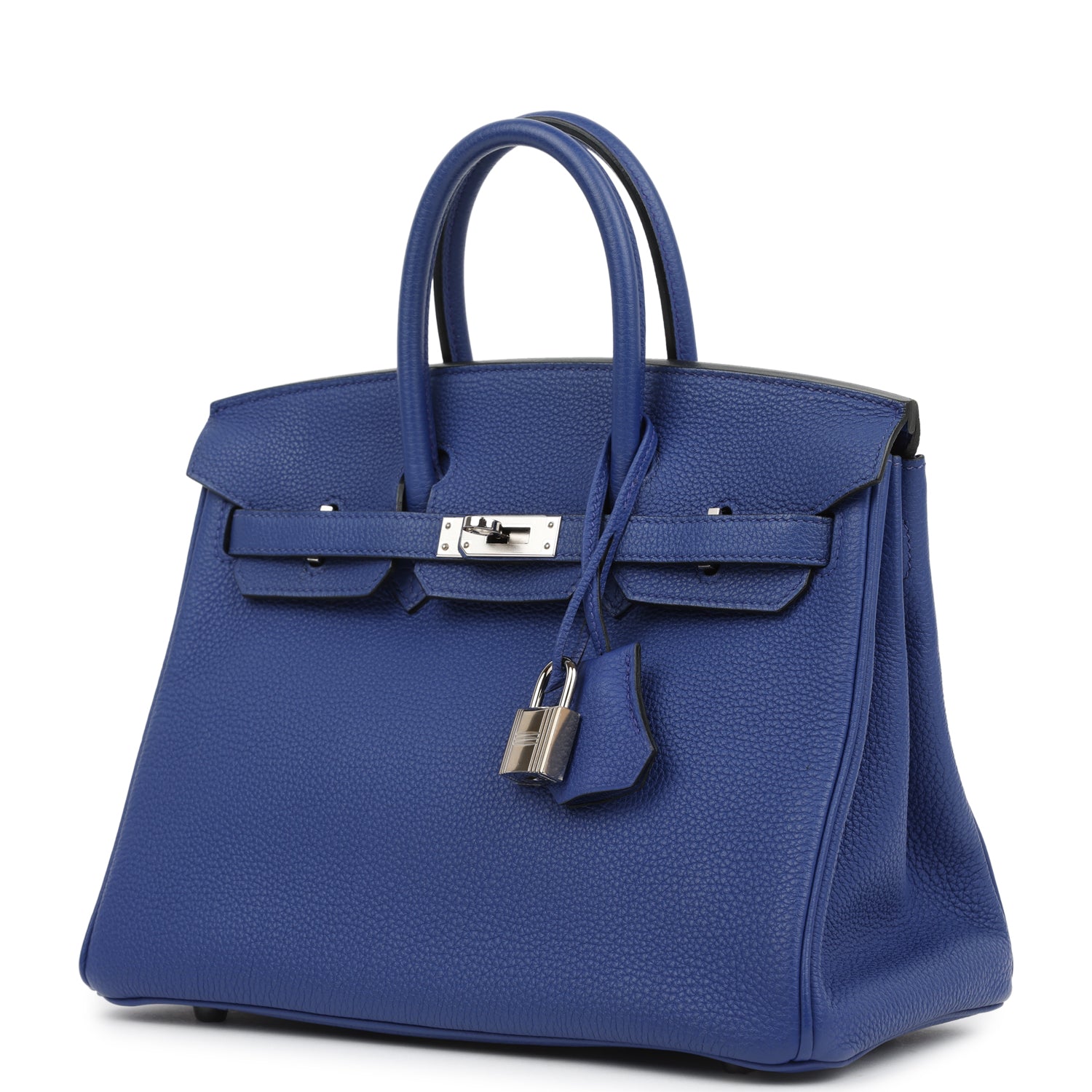 Birkin 25 Bleu Electric Togo Palladium Hardware Bag