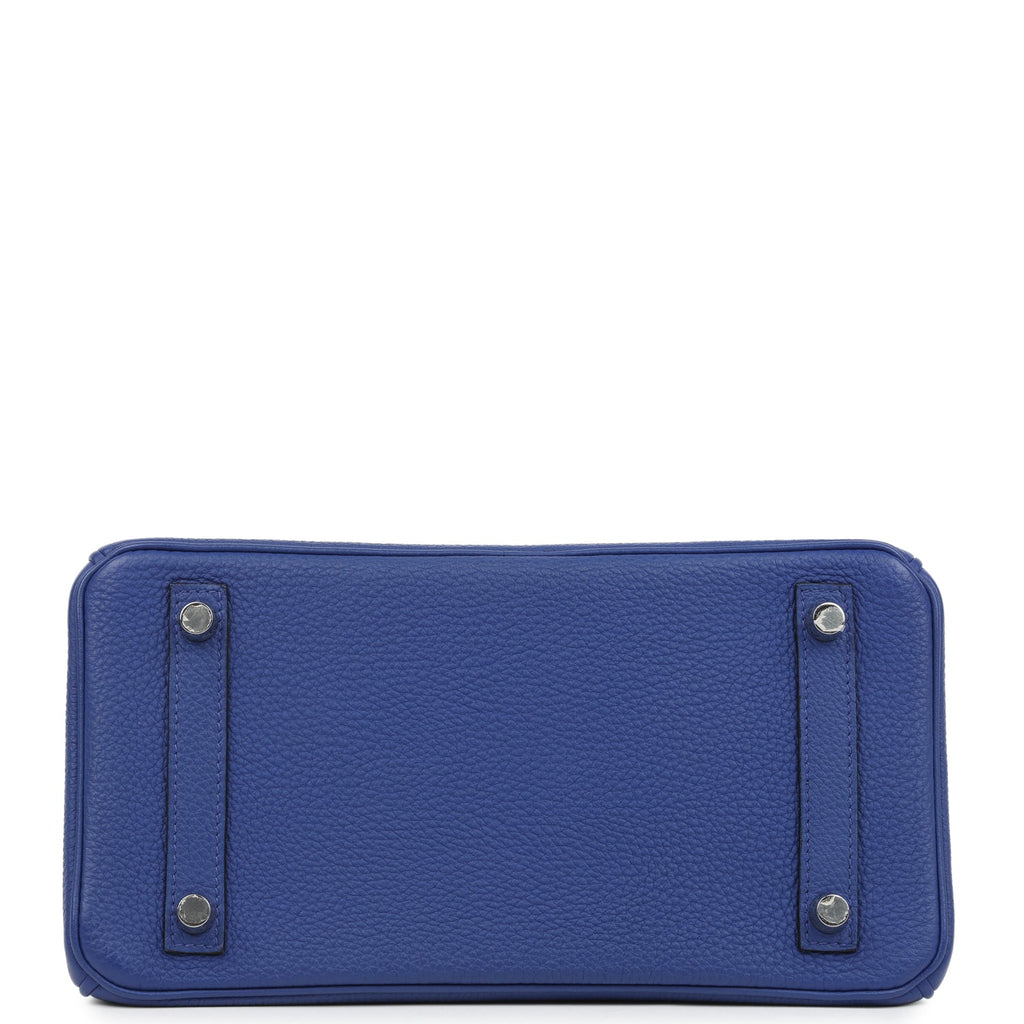 Birkin 25 Bleu Electric Togo Palladium Hardware Bag