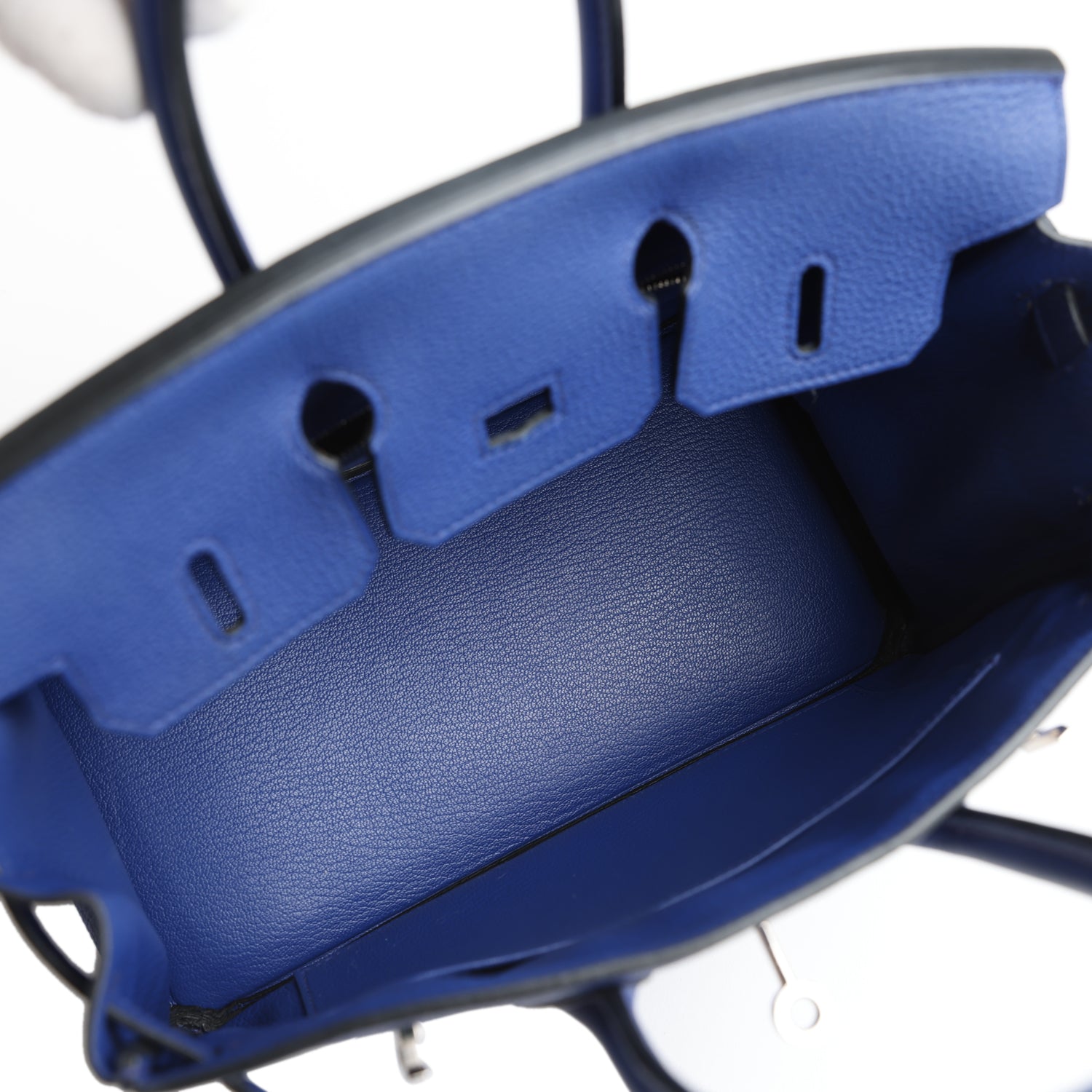 Birkin 25 Bleu Electric Togo Palladium Hardware Bag