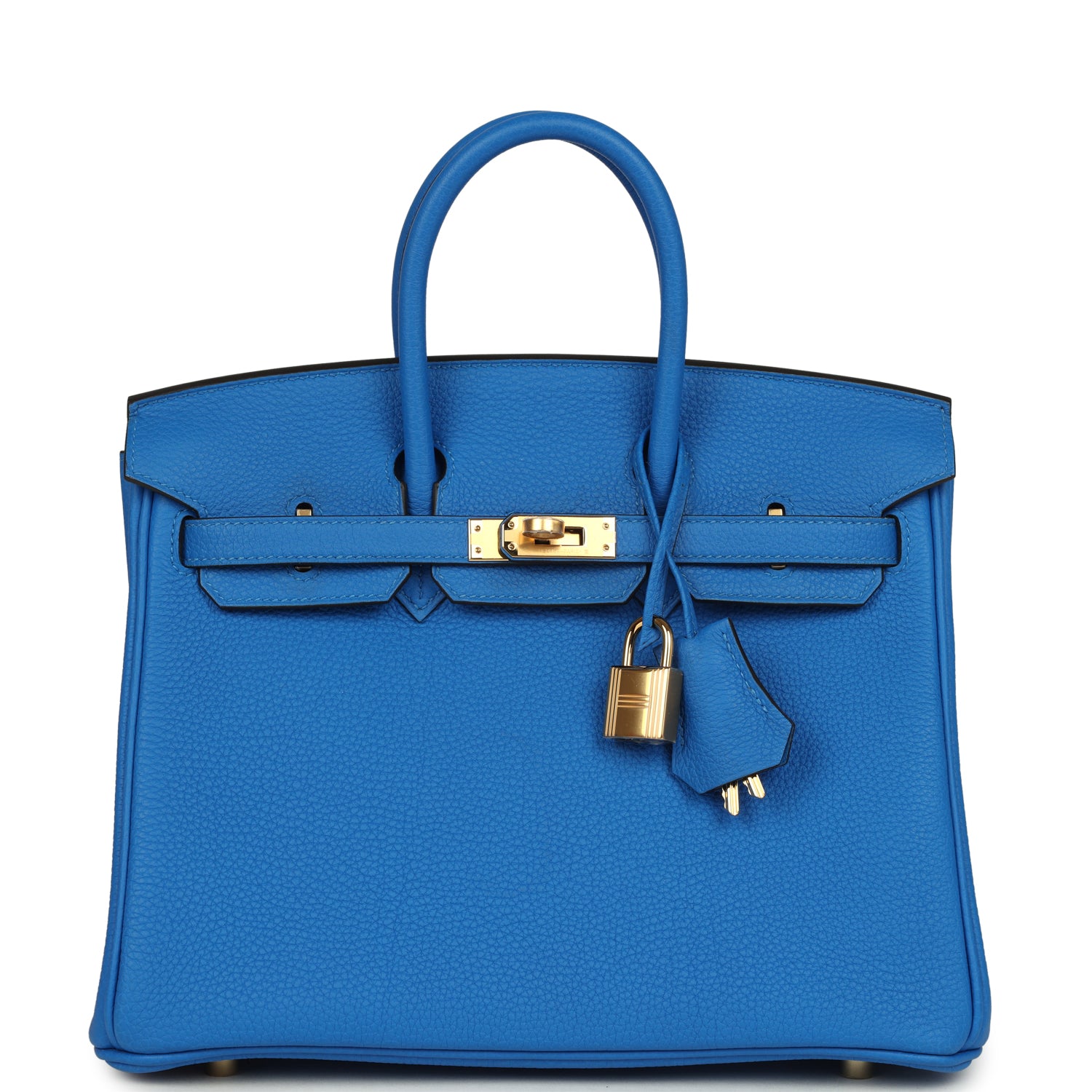 Birkin 25 Bleu Hydra Togo Gold Hardware Bag