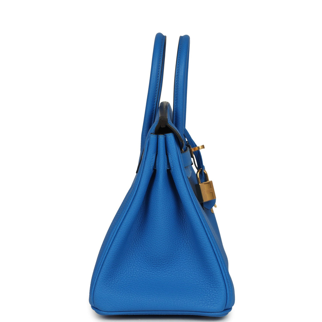 Birkin 25 Bleu Hydra Togo Gold Hardware Bag