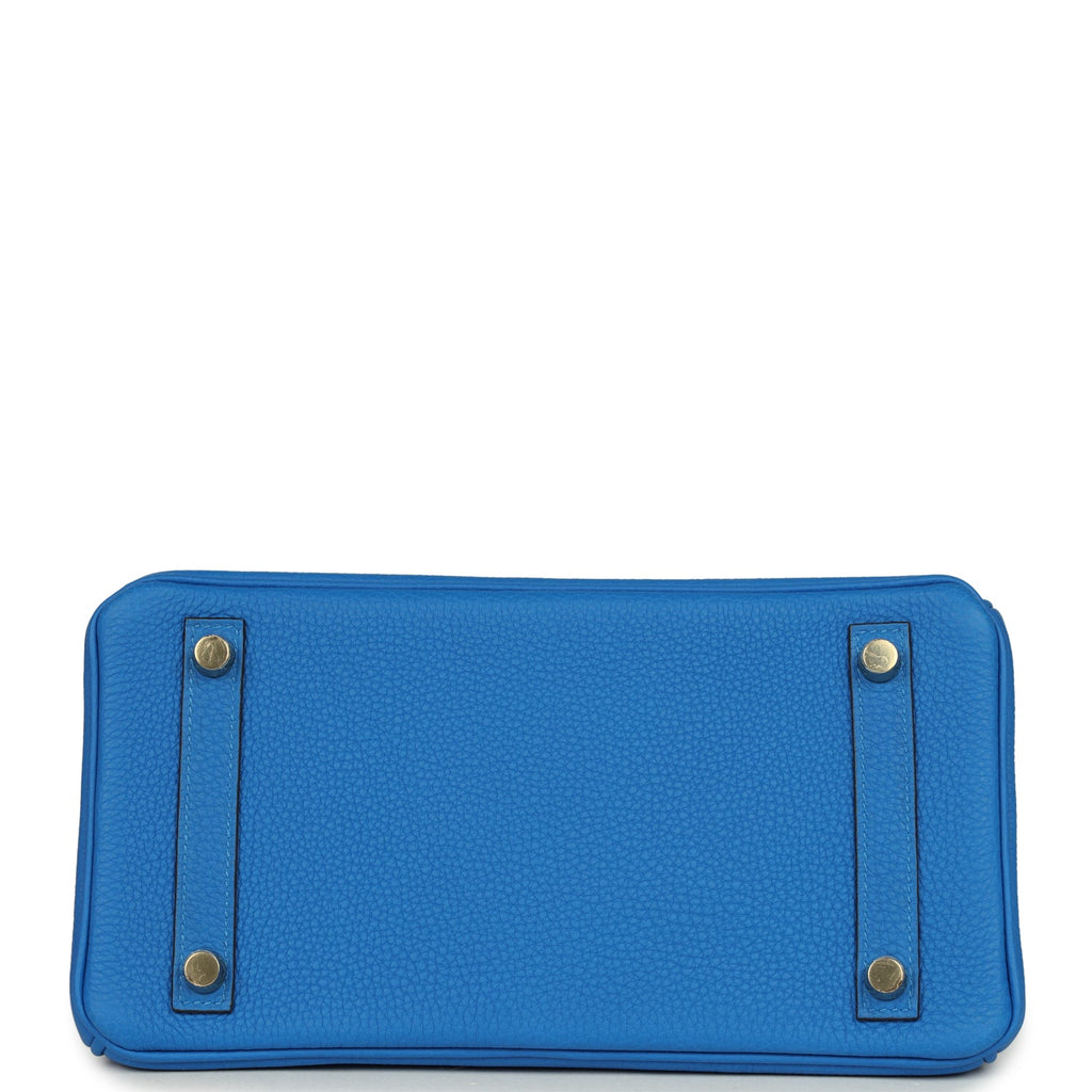 Birkin 25 Bleu Hydra Togo Gold Hardware Bag