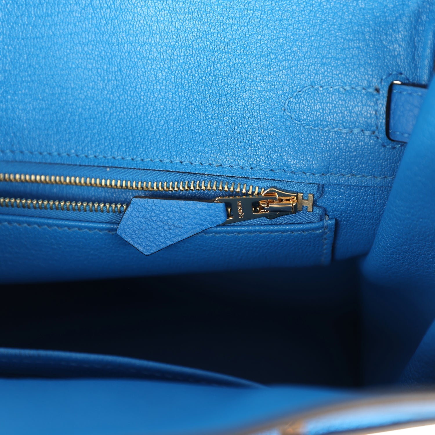 Birkin 25 Bleu Hydra Togo Gold Hardware Bag