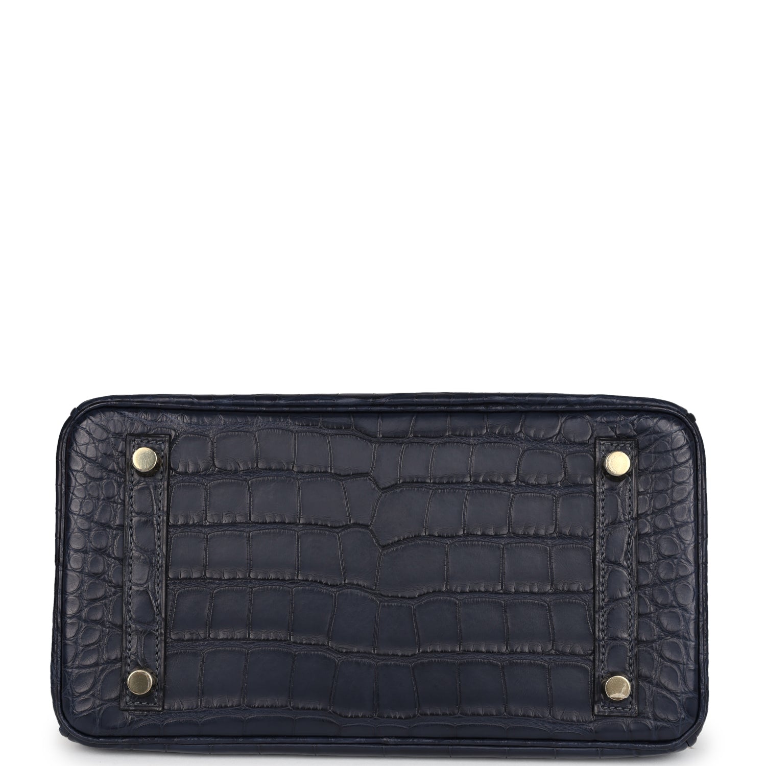 Birkin 25 Bleu Indigo Matte Alligator Gold Hardware Bag