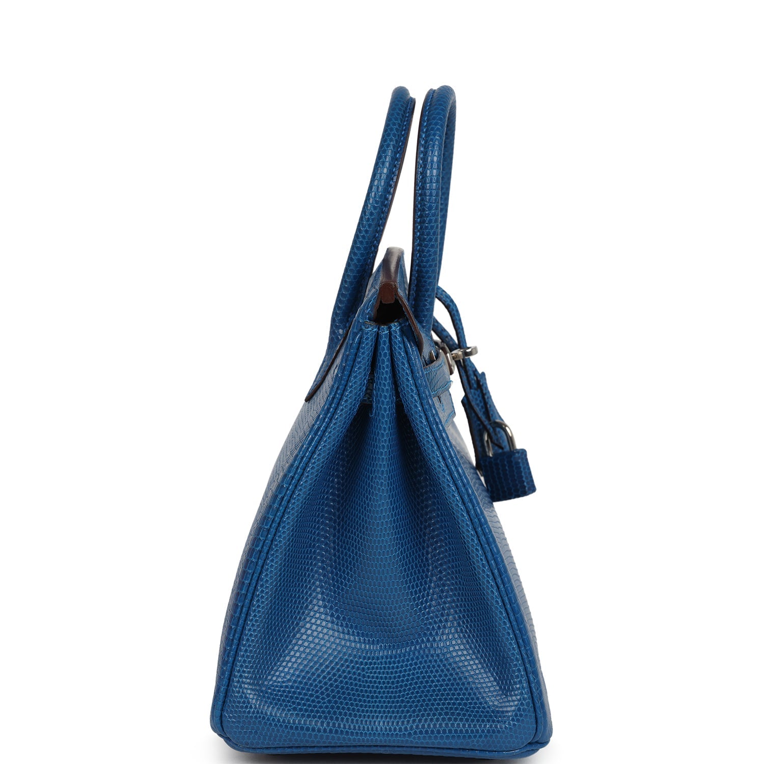 Birkin 25 Bleu Izmir Varanus Niloticus Lizard Palladium Hardware Bag