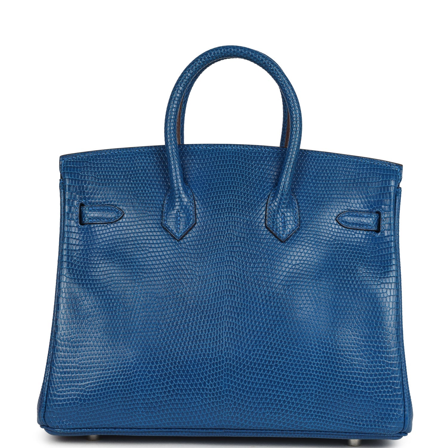 Birkin 25 Bleu Izmir Varanus Niloticus Lizard Palladium Hardware Bag