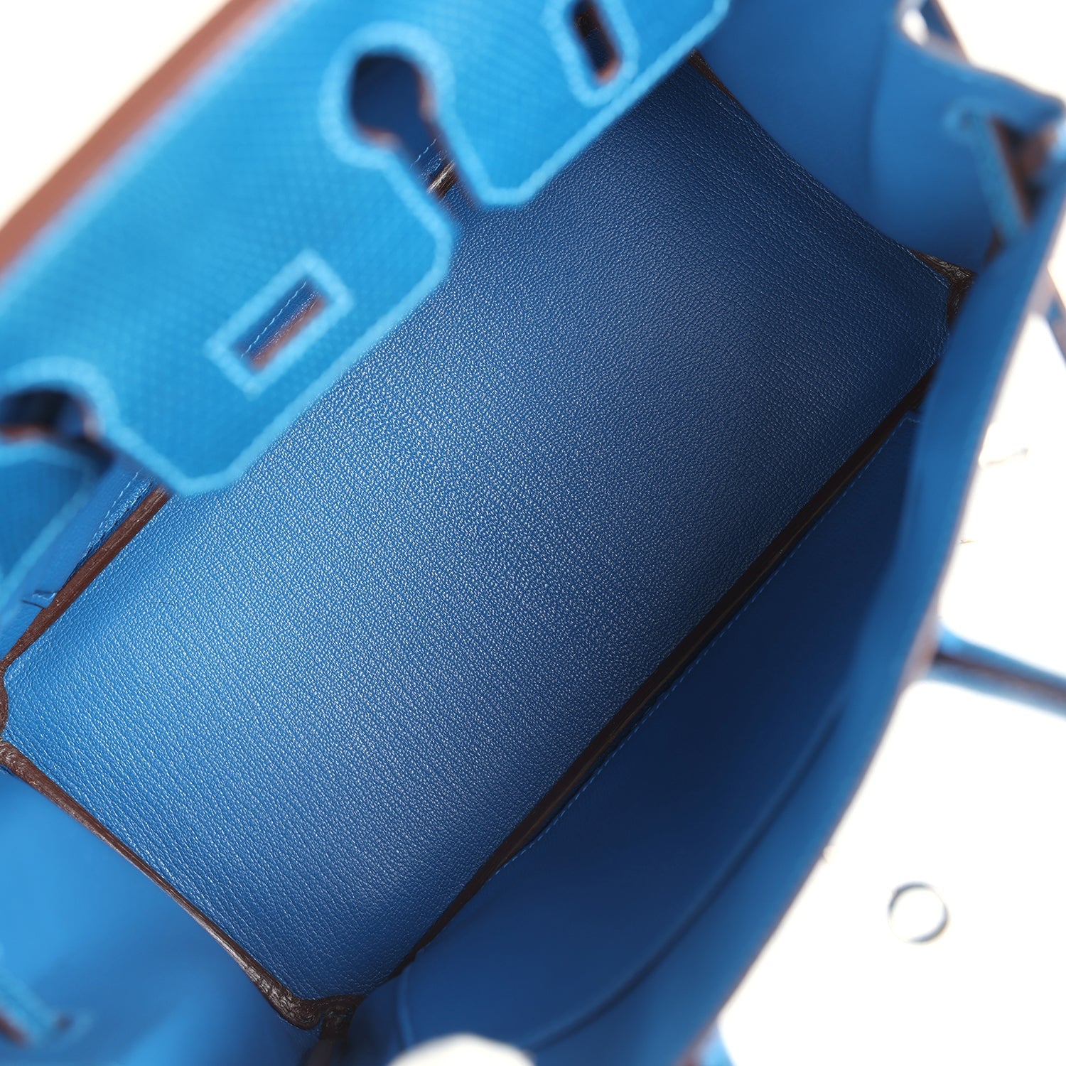 Birkin 25 Bleu Izmir Varanus Niloticus Lizard Palladium Hardware Bag