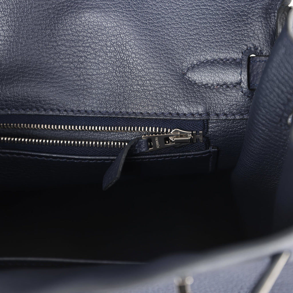 Birkin 25 Bleu Nuit Togo Palladium Hardware Bag