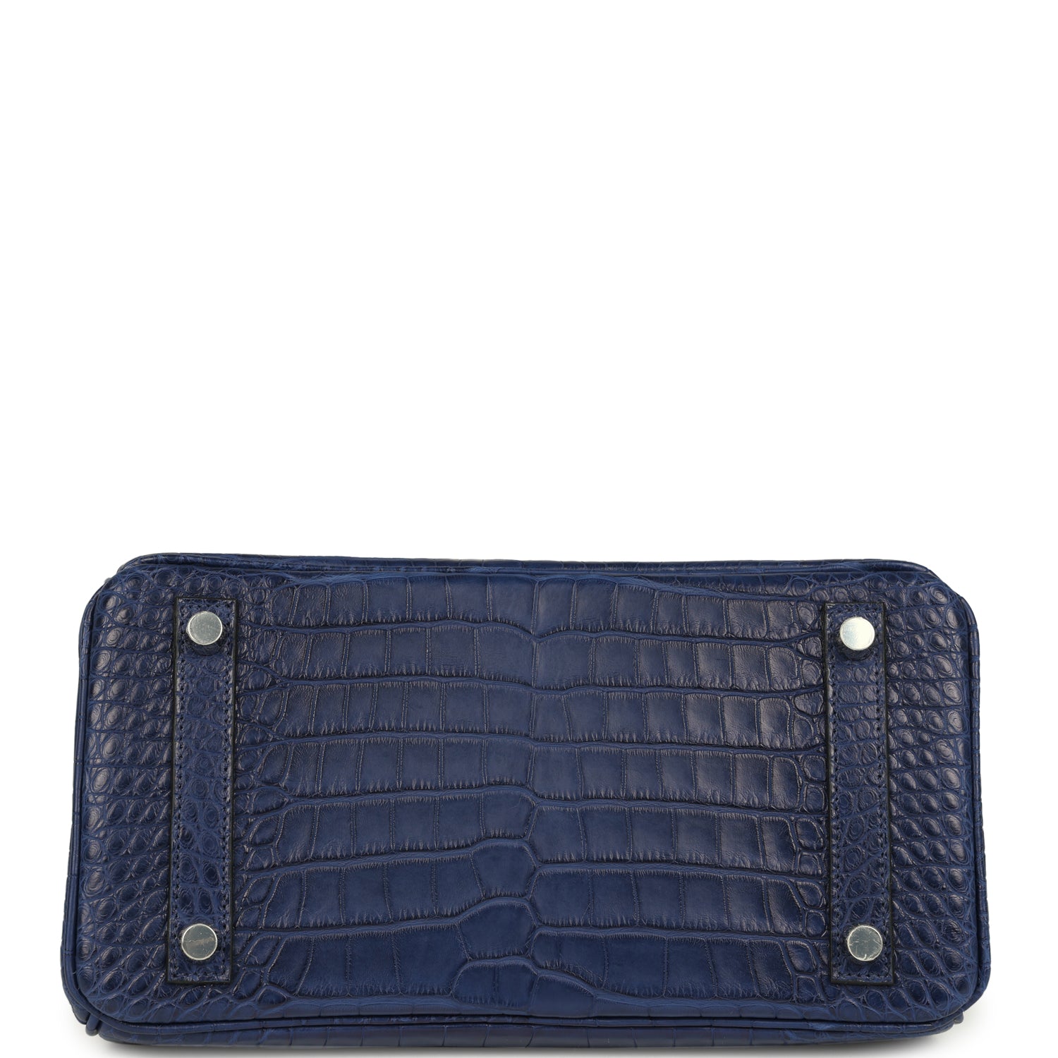 Birkin 25 Bleu Saphir Matte Alligator Palladium Hardware Bag