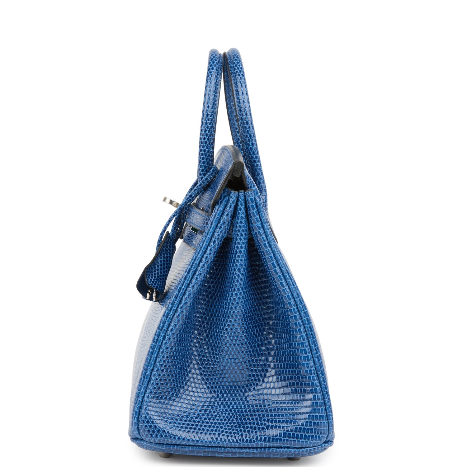 Birkin 25 Bleu Saphir Niloticus Lizard Palladium Hardware Bag