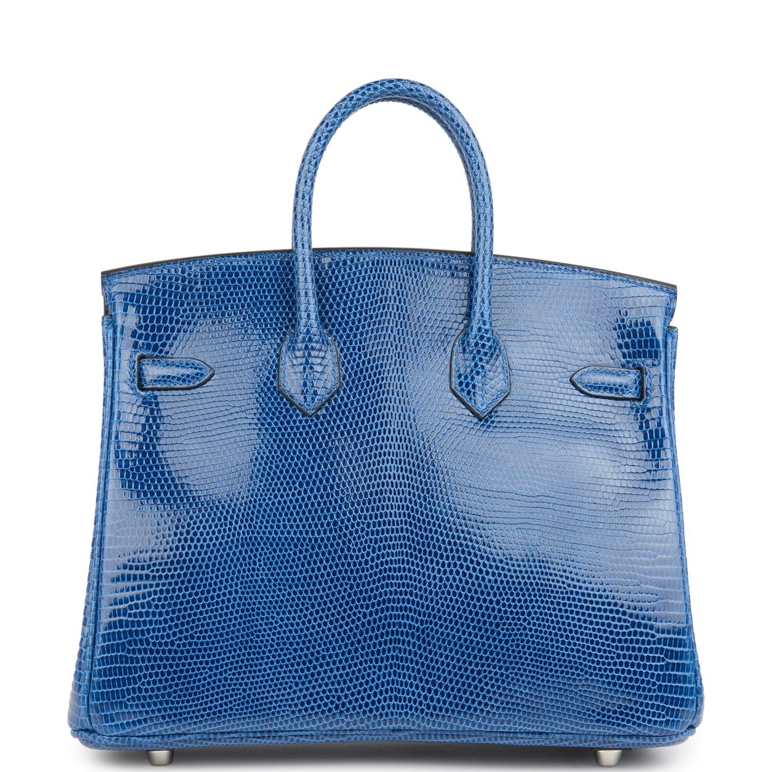 Birkin 25 Bleu Saphir Niloticus Lizard Palladium Hardware Bag
