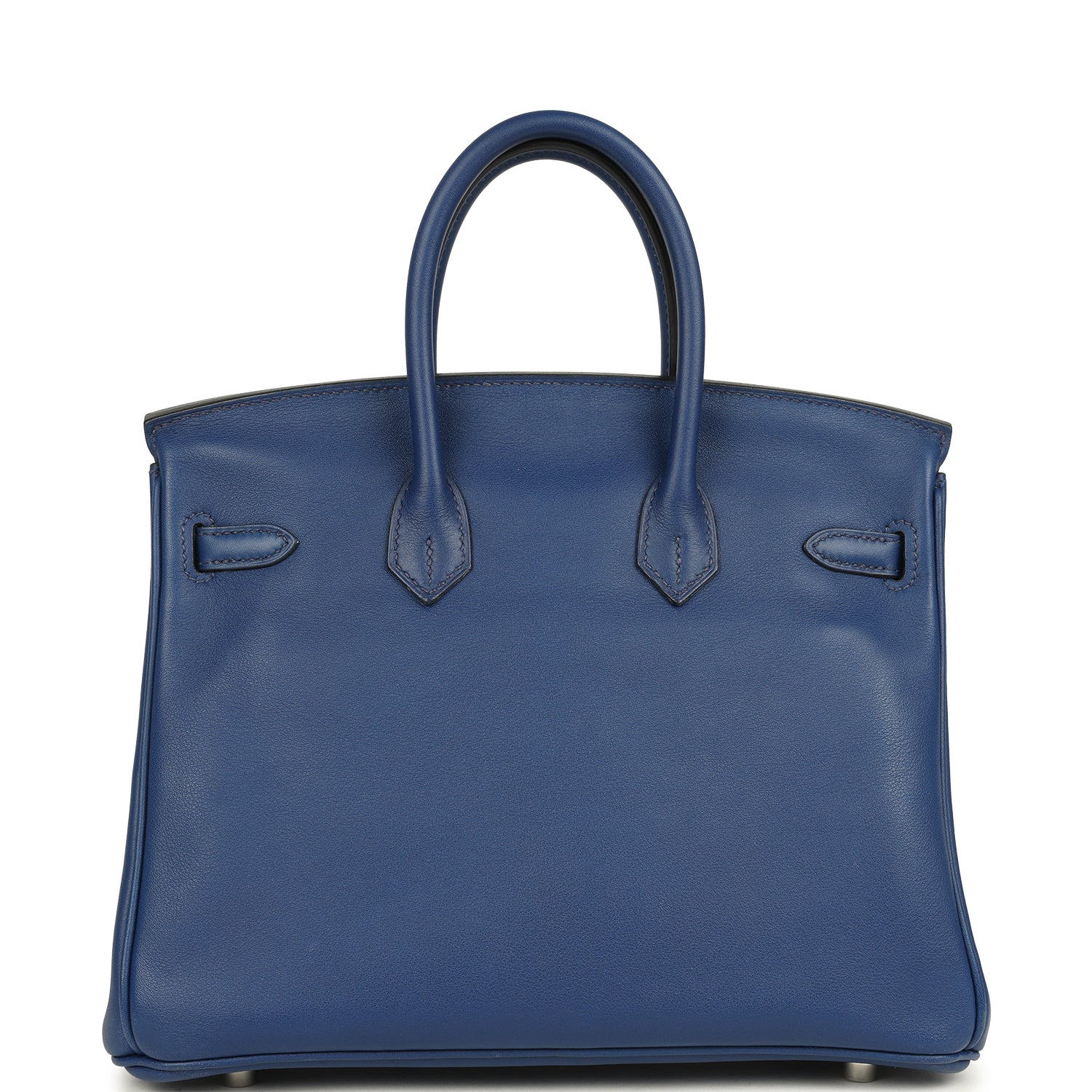 Birkin 25 Bleu Saphir Swift Palladium Hardware Bag