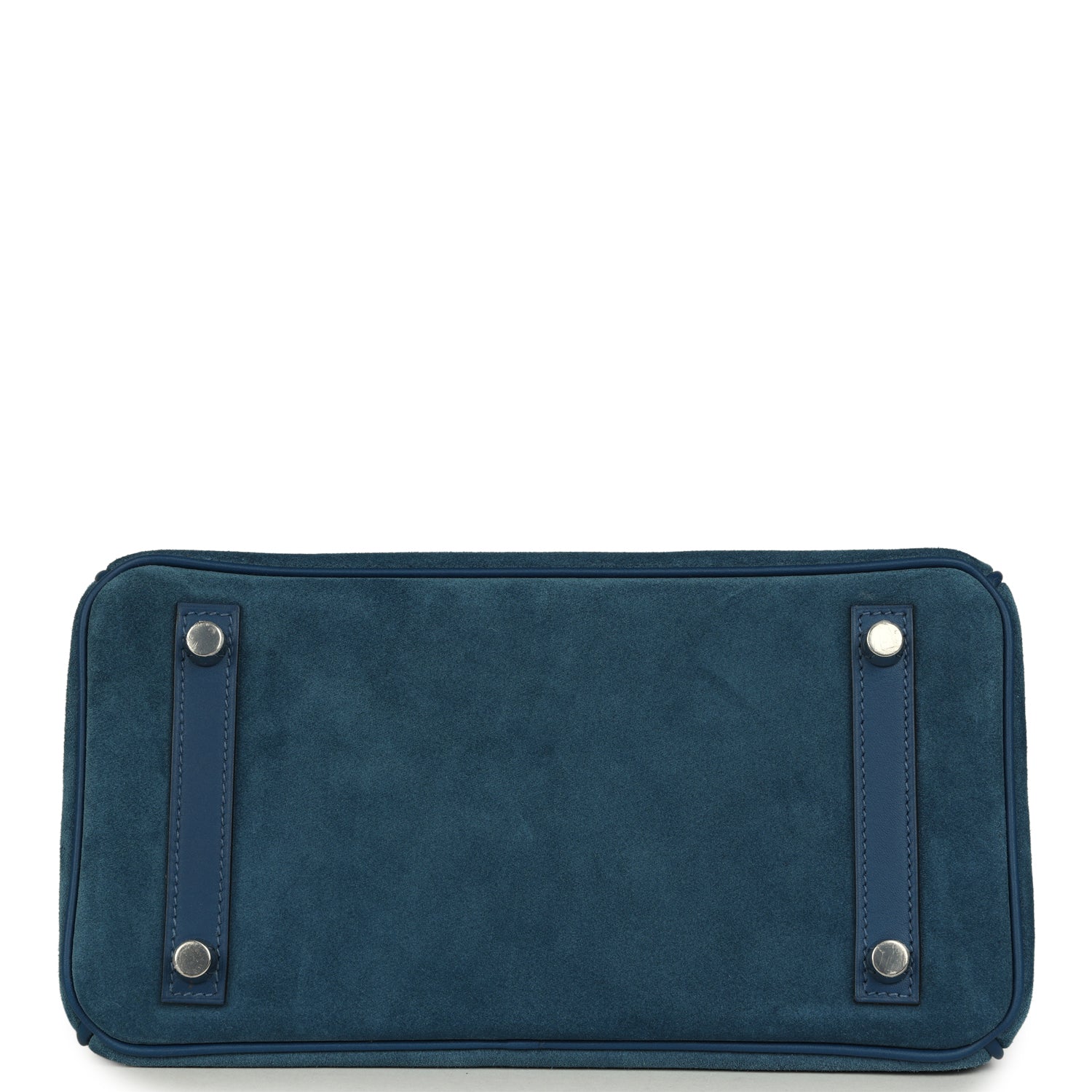 Birkin 25 Bleu Thalassa Grizzly and Deep Bleu Swift Palladium Hardware Bag
