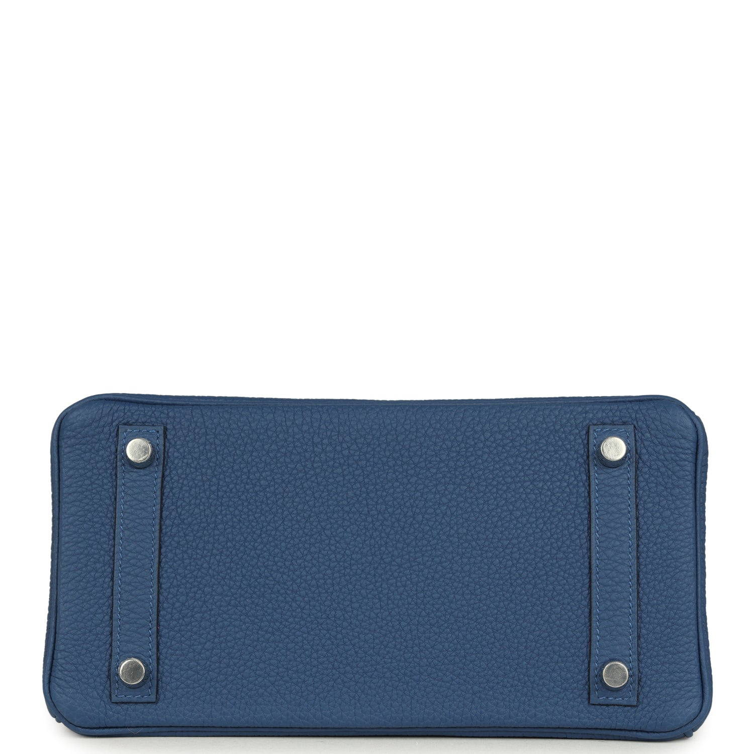 Birkin 25 Bleu Tie Togo Palladium Hardware Bag