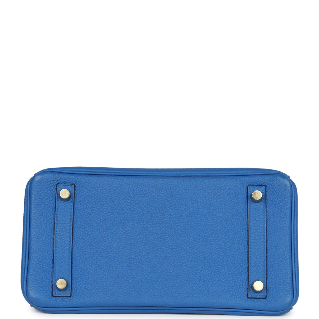 Birkin 25 Bleu Zellige Togo Gold Hardware Bag