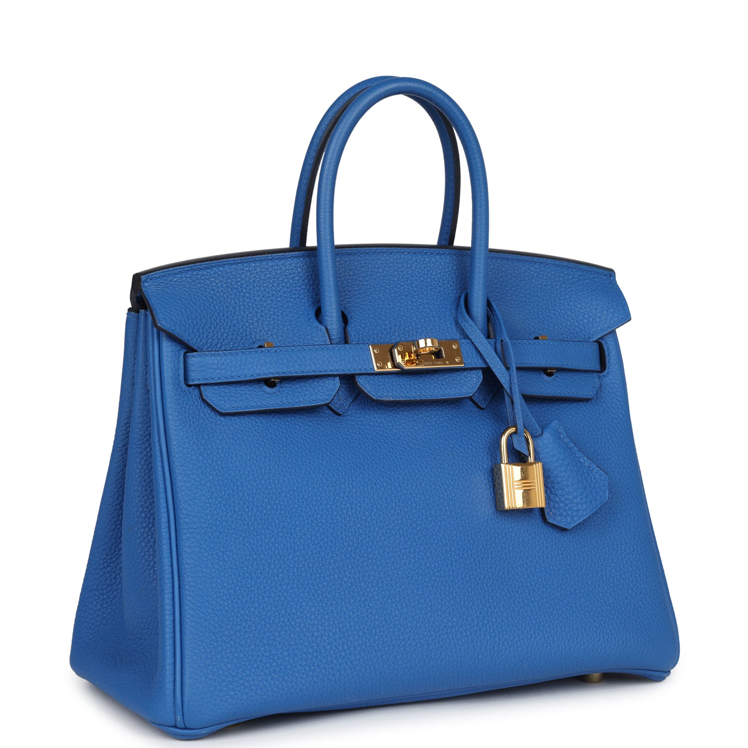 Birkin 25 Bleu Zellige Togo Gold Hardware Bag
