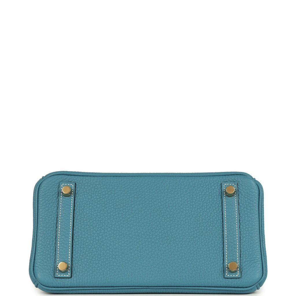Birkin 25 Blue Jean Togo Gold Hardware Bag