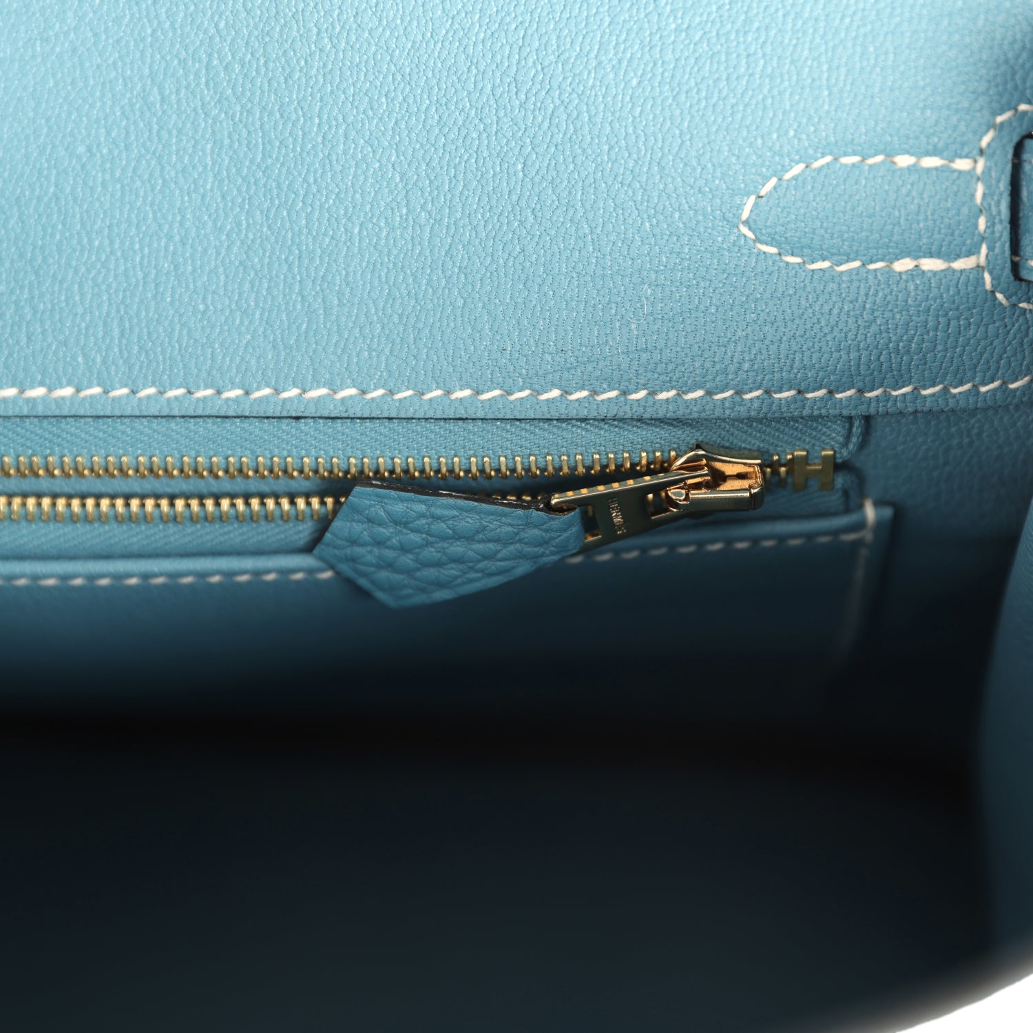Birkin 25 Blue Jean Togo Gold Hardware Bag