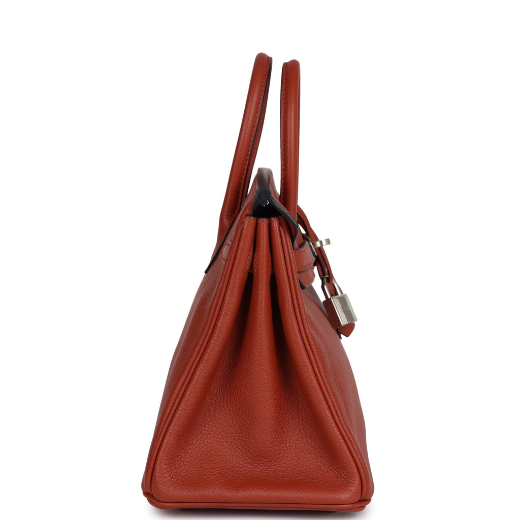 Birkin 25 Cuirve Verso Taurillon Novillo Palladium Hardware Bag