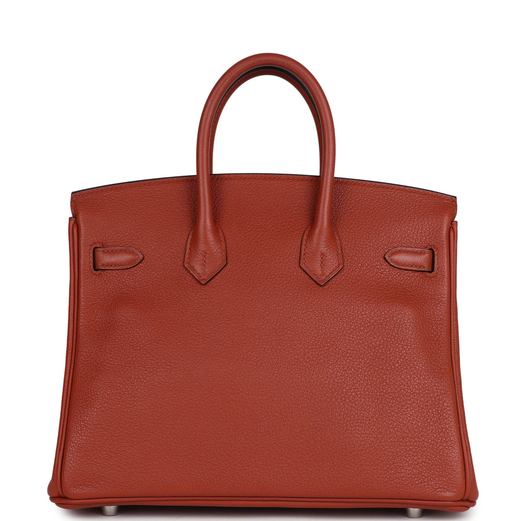 Birkin 25 Cuirve Verso Taurillon Novillo Palladium Hardware Bag