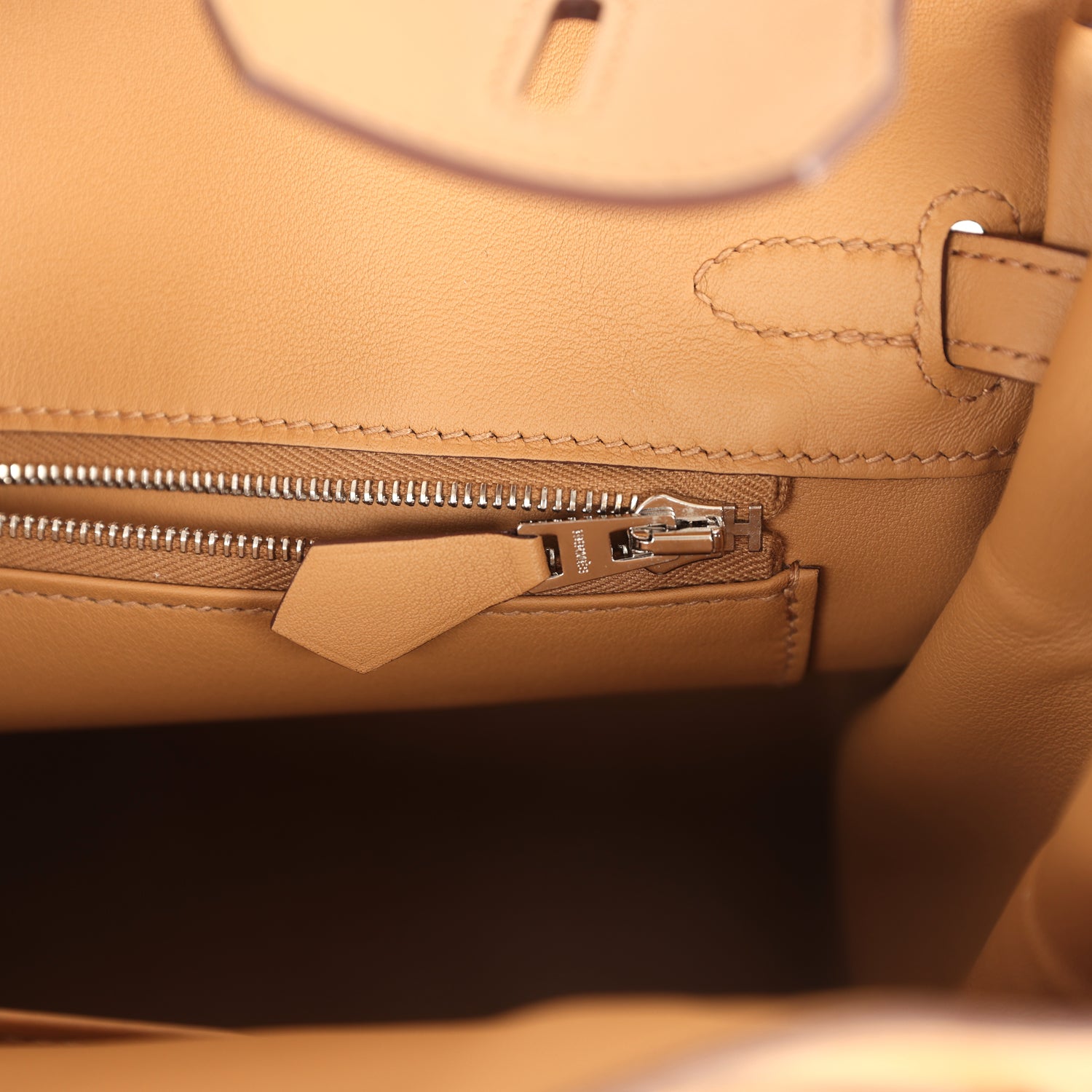 Birkin 25 Ecru and Beige Toile H Canvas and Biscuit Swift Palladium Hardware Bag